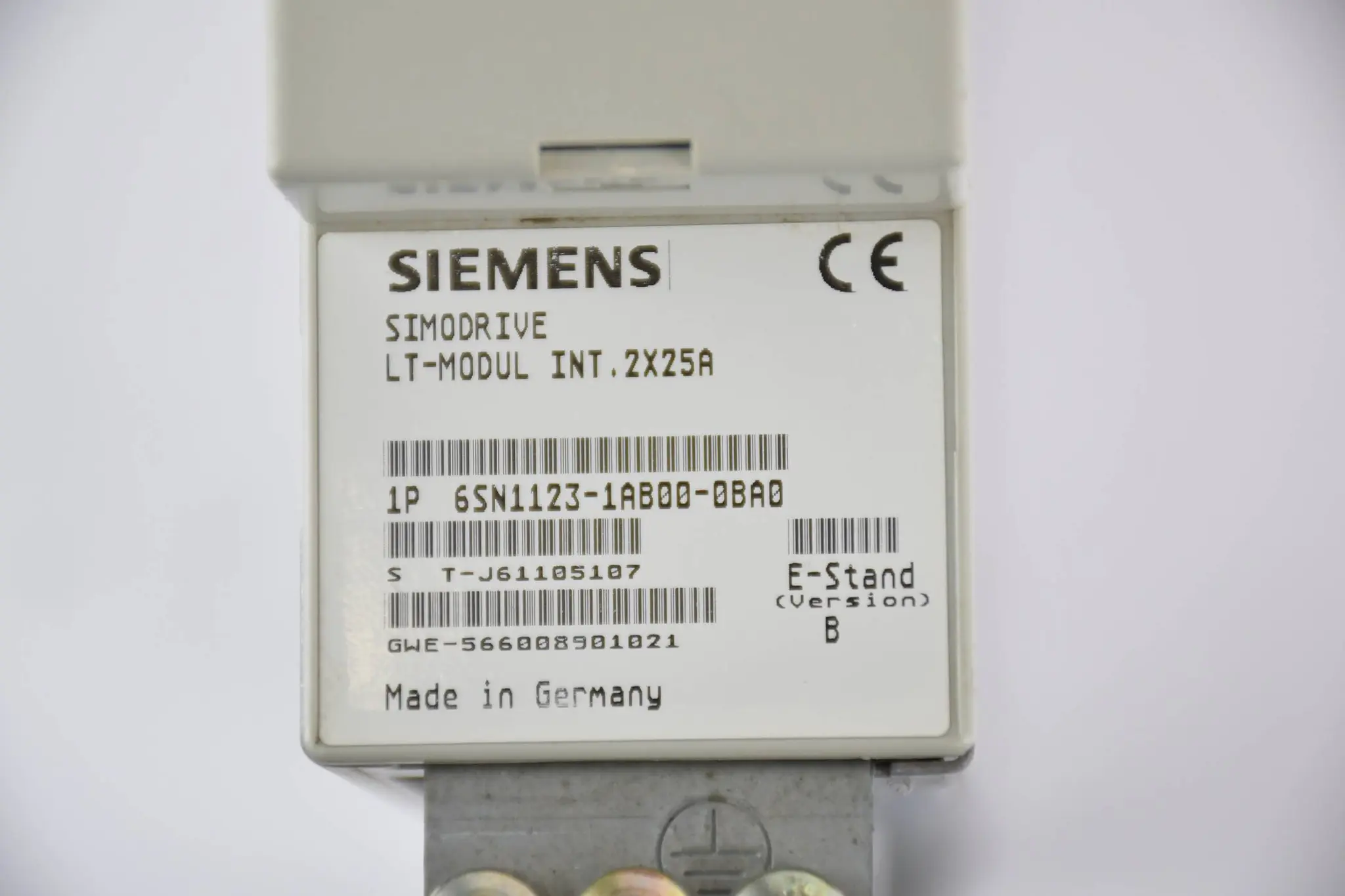 Produktfoto 1 von Siemens Simodrive 611 power 6SN1123-1AB00-0BA0 ( 6SN1 123-1AB00-0BA0 ) Ver B