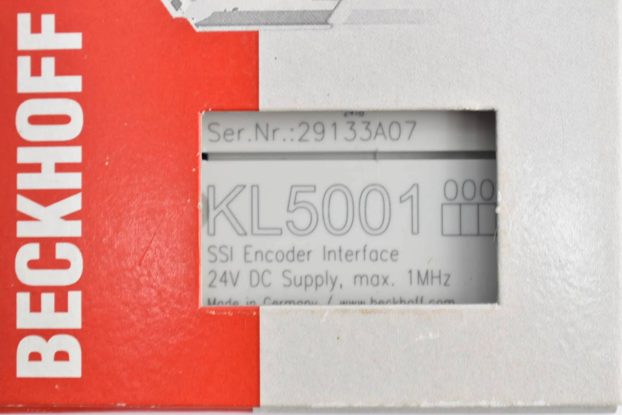 Produktfoto 1 von Beckhoff Busklemme 1-Kanal-Encoder-Interface SSI KL5001 ( KL 5001 )