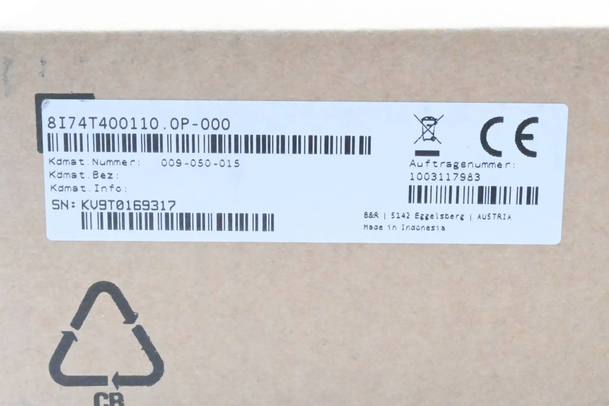 Produktfoto 1 von B&R Automation ACOPOSinverter P74 8I74T400110.0P-000