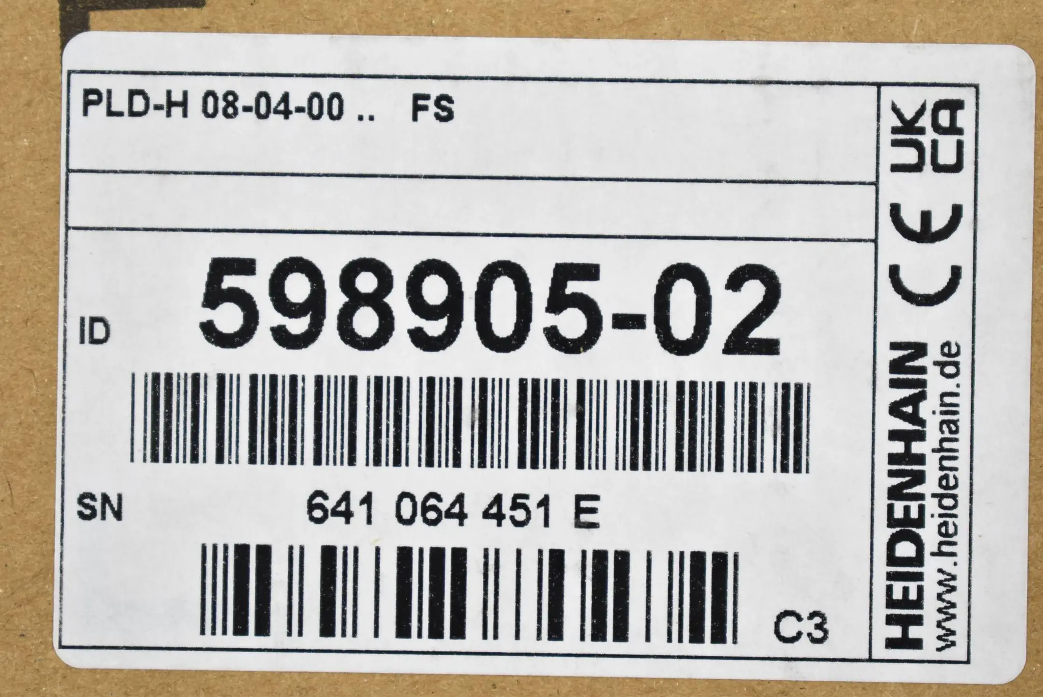 Produktfoto 1 von Heidenhain PLD-H 08-04-00 FS ( 598905-02 ) 598 905-02 Ver. C3