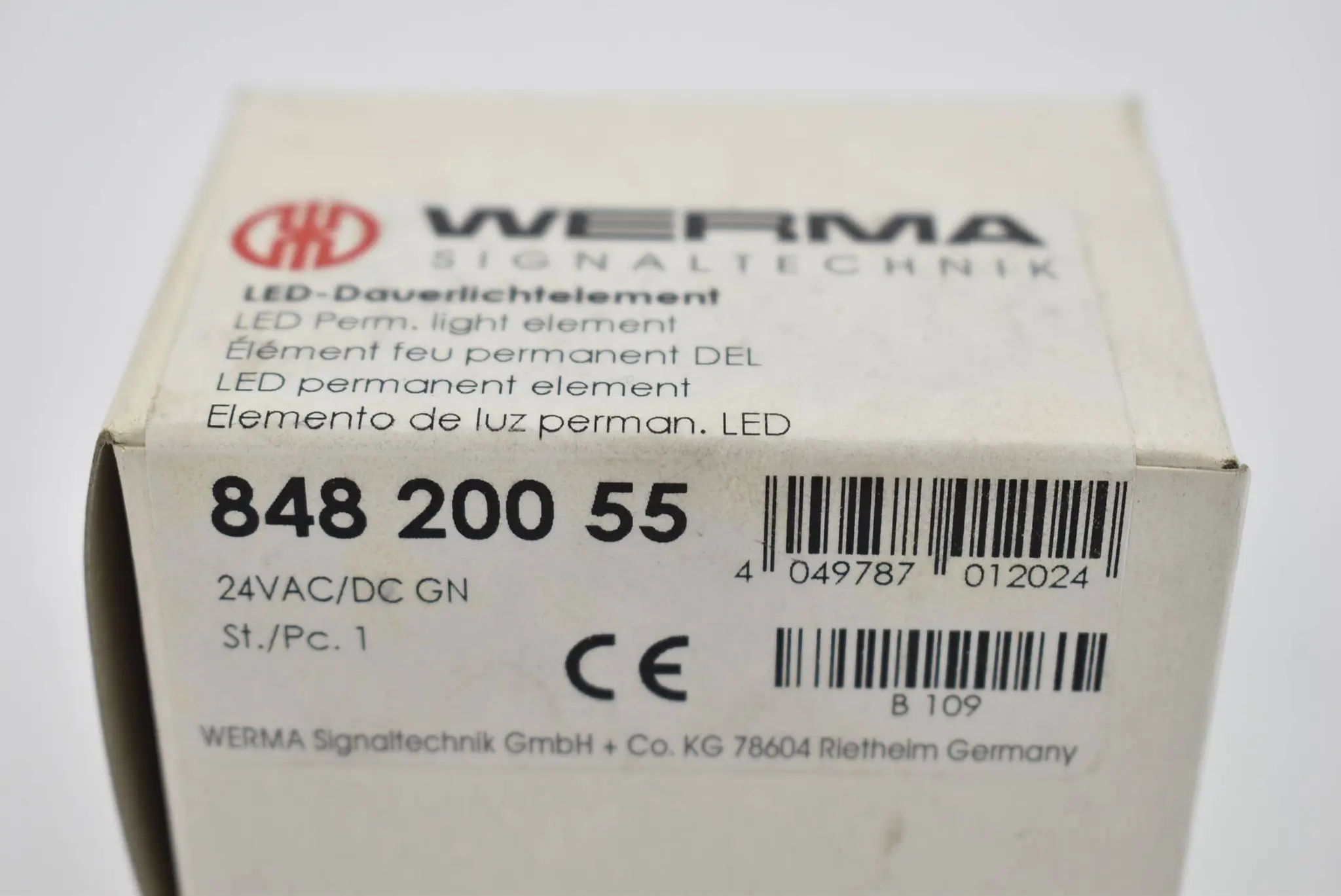 Produktfoto 1 von Werma Signaltechnik LED-Dauerlichtelement 24VAC/DC 848 200 55 ( 84820055 )