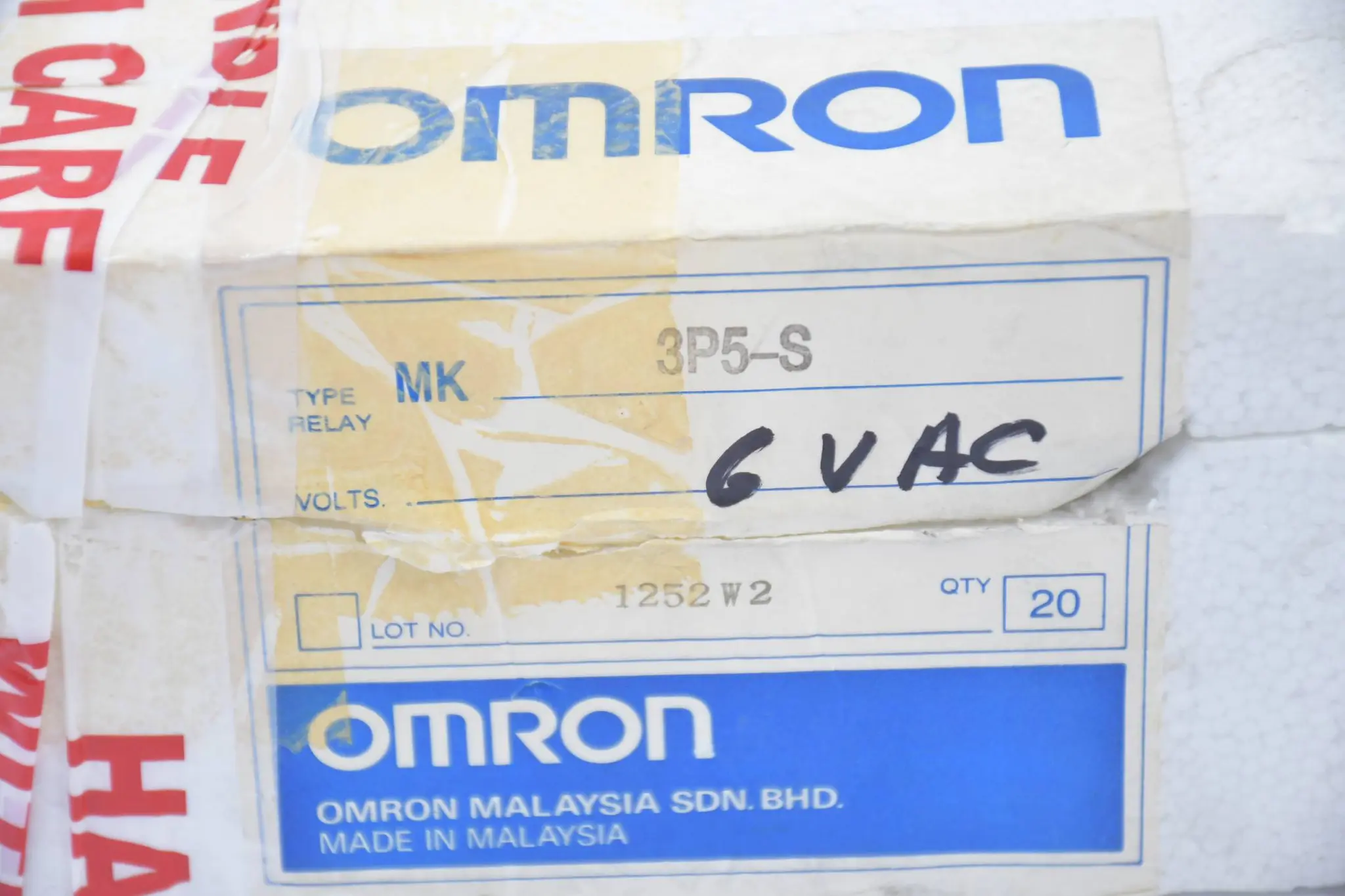 Produktfoto 1 von Omron Universalrelais 6 VAC ( MK3P5-S ) 20 Stück