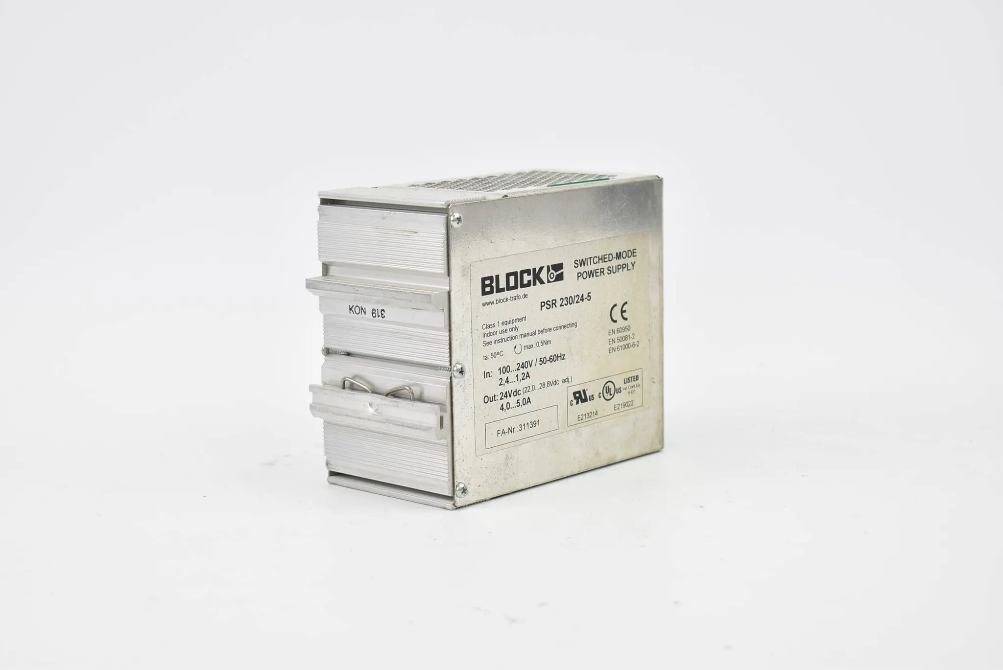 Produktfoto 1 von Block Power Supply 100-240V 50-60Hz 2,4-1,2A 24VDC PSR230/24-5