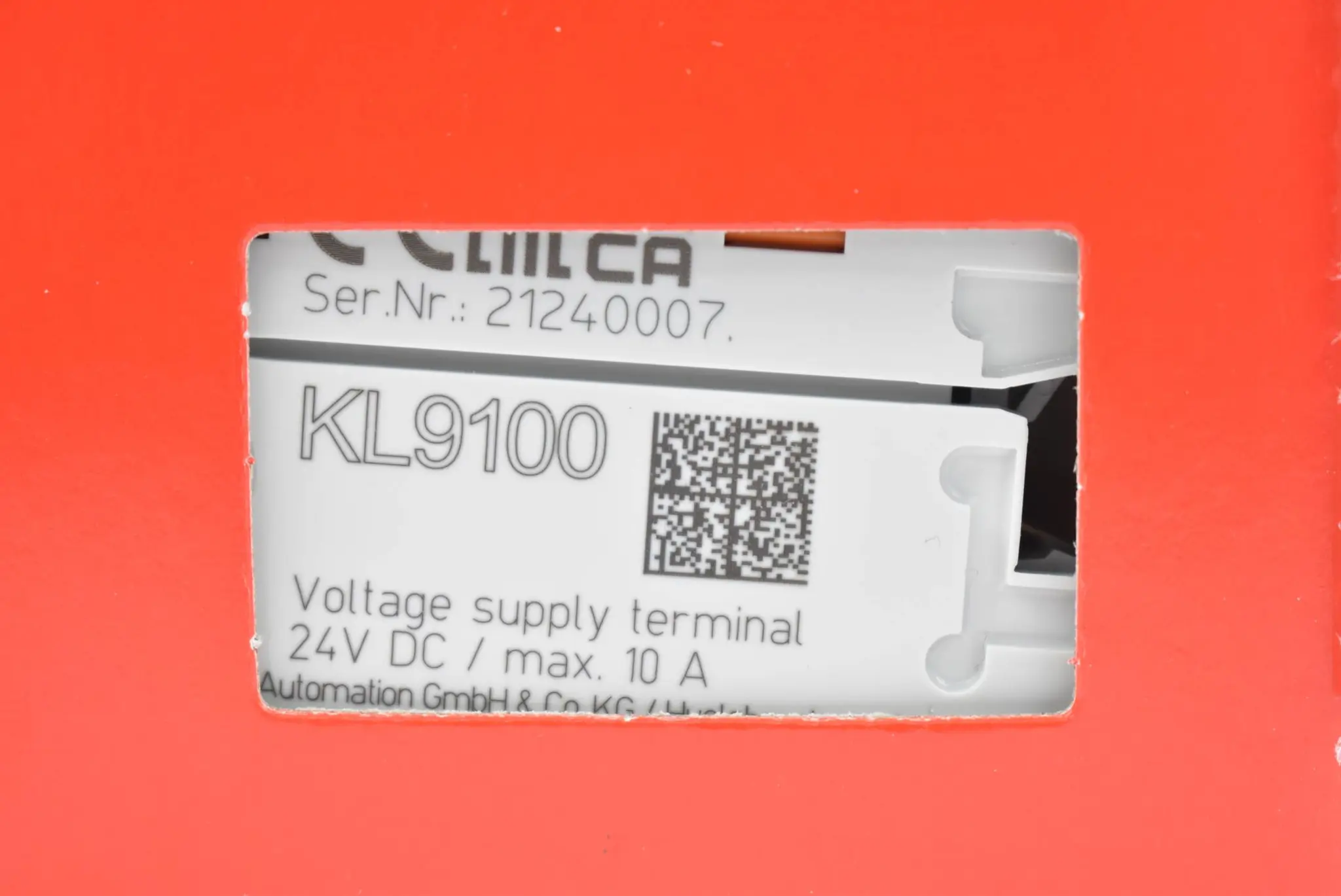 Produktfoto 1 von Beckhoff Potenzialeinspeiseklemme KL9100 ( KL 9100 )