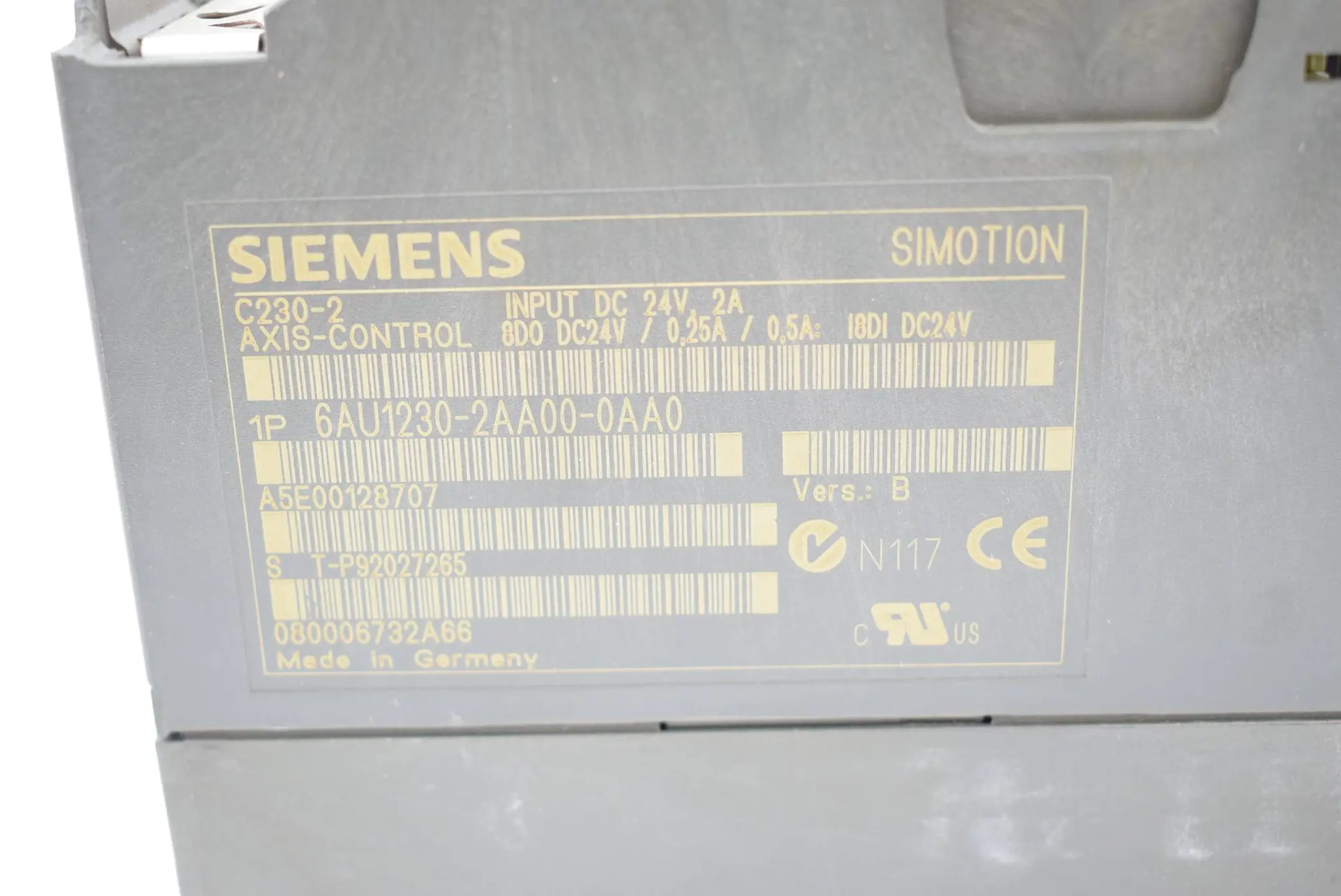 Produktfoto 1 von Siemens simotion C230-2 6AU1230-2AA00-0AA0 ( 6AU1 230-2AA00-0AA0  ) Ver. B