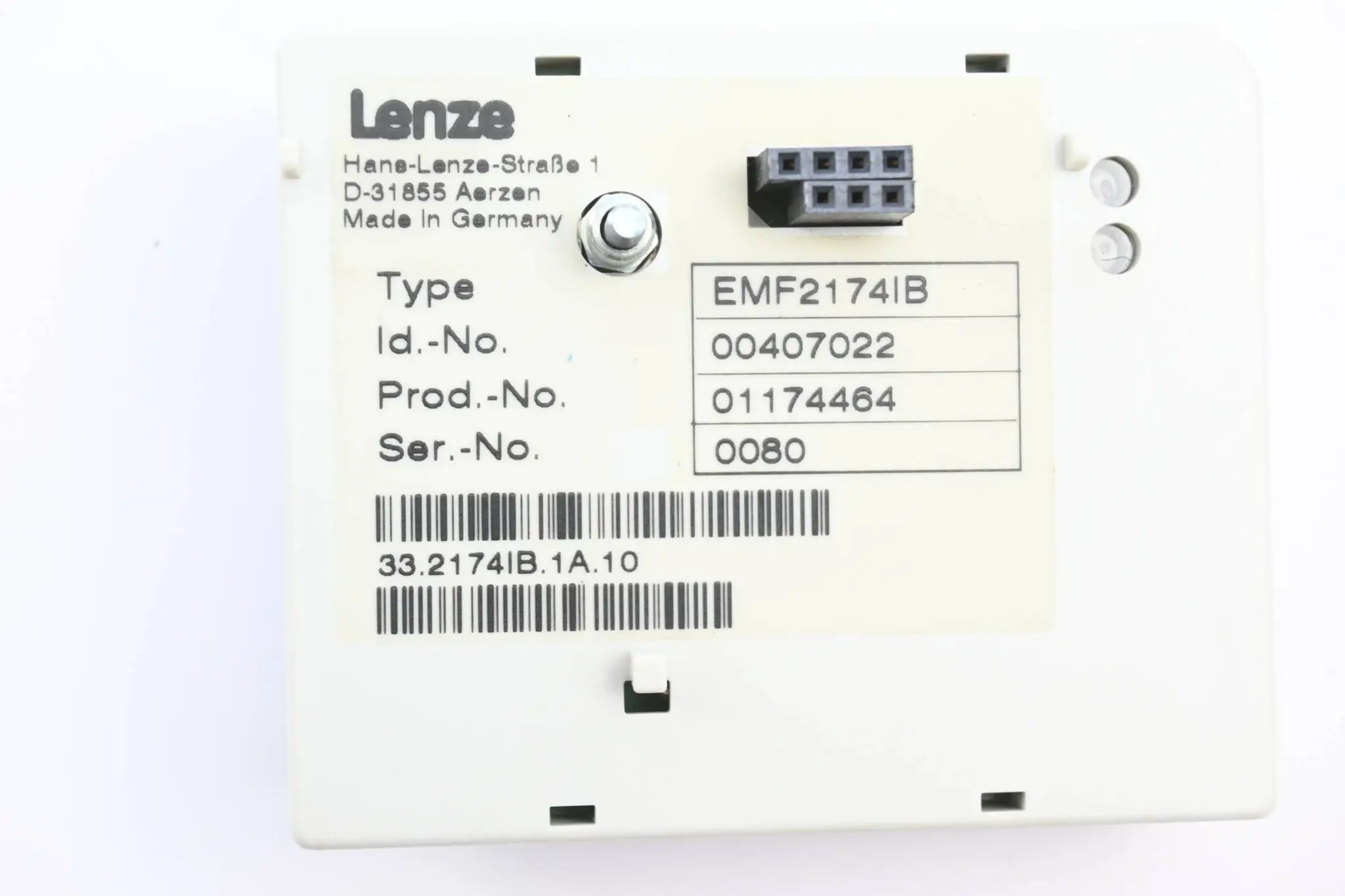 Produktfoto 1 von Lenze CAN-Adressierungsmodul EMF2174IB ( 00407022 )