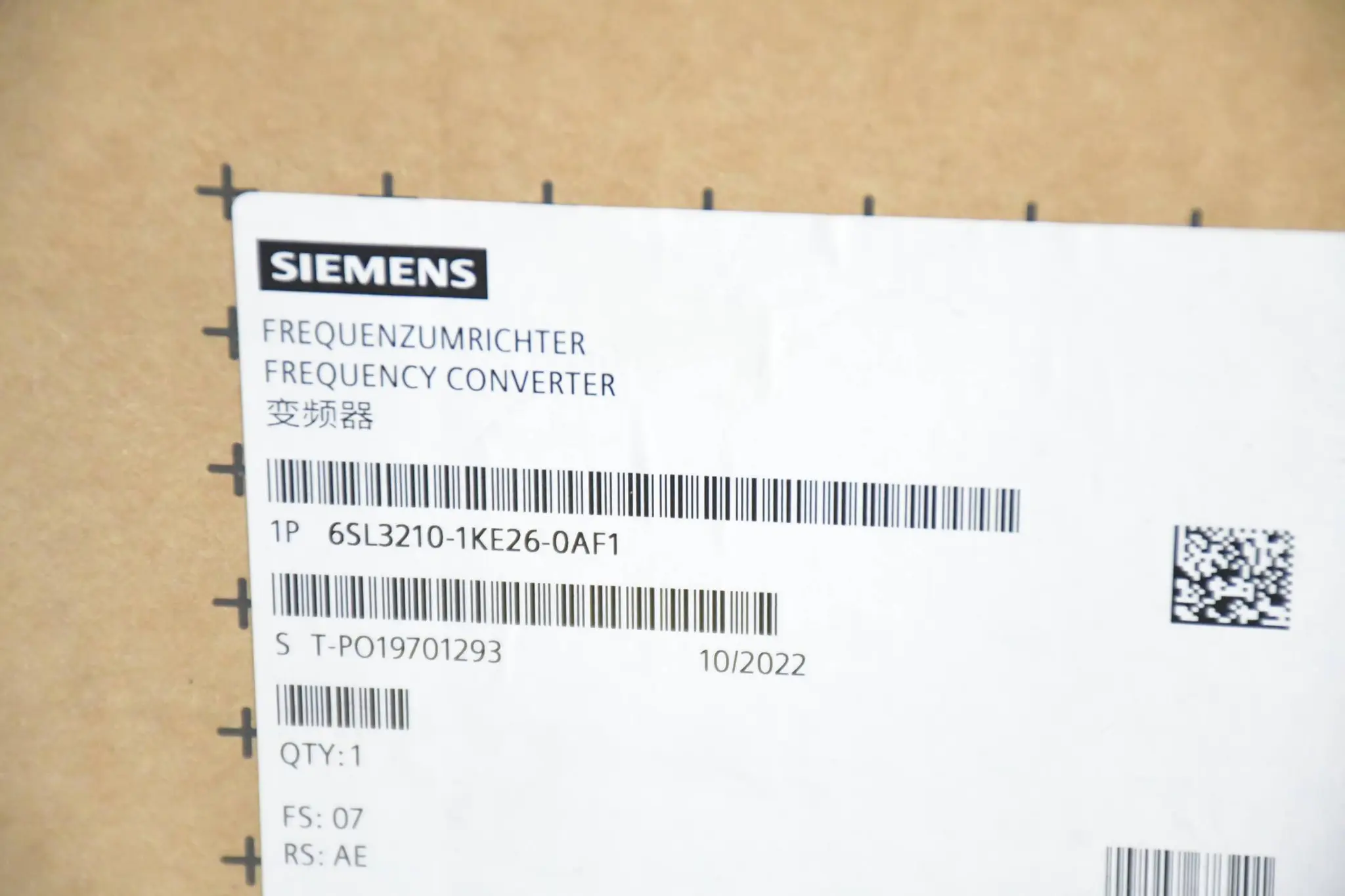 Produktfoto 1 von Siemens Sinamics Power Modul G120C 6SL3210-1KE26-0AF1 ( 6SL3 210-1KE26-0AF1 ) E7