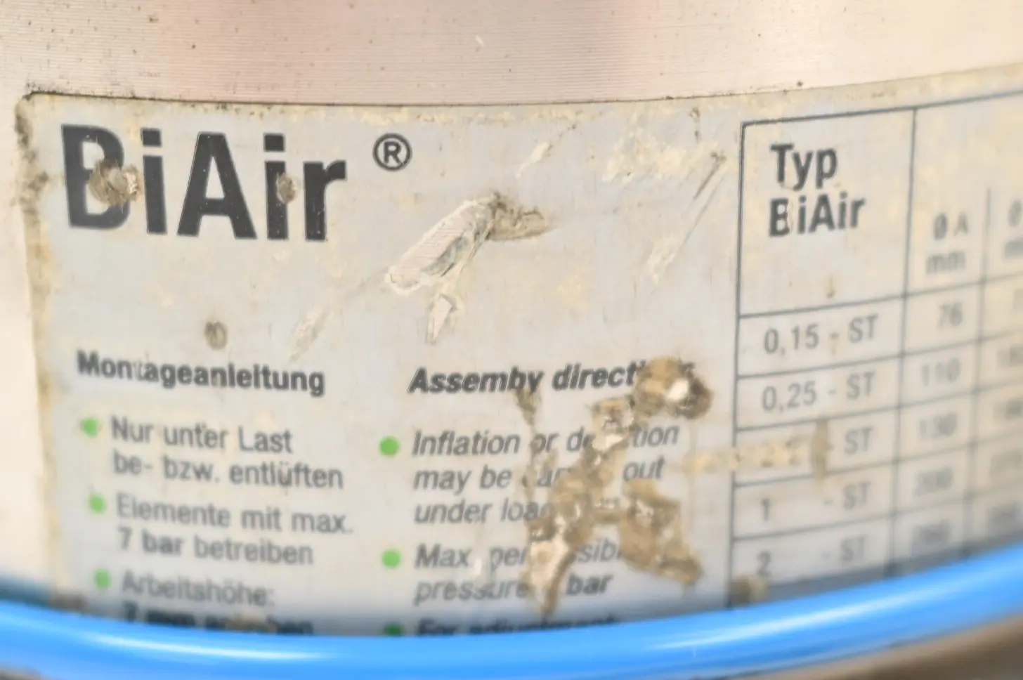 Produktfoto 1 von Bilz Membran-Luftfeder BiAir