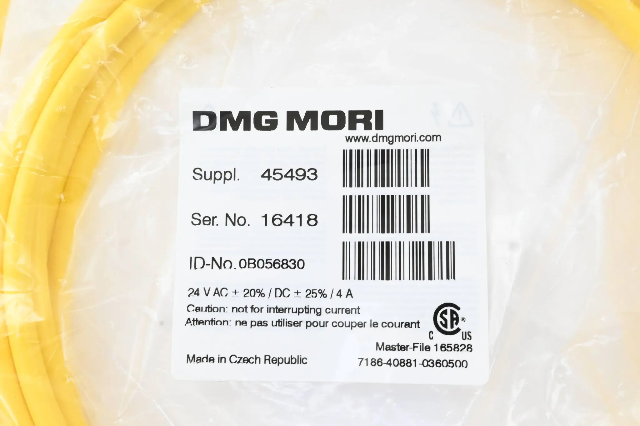 Produktfoto 1 von DMG Mori Kabel 45493 ( 0B056830 ) 7186-40881-0360500