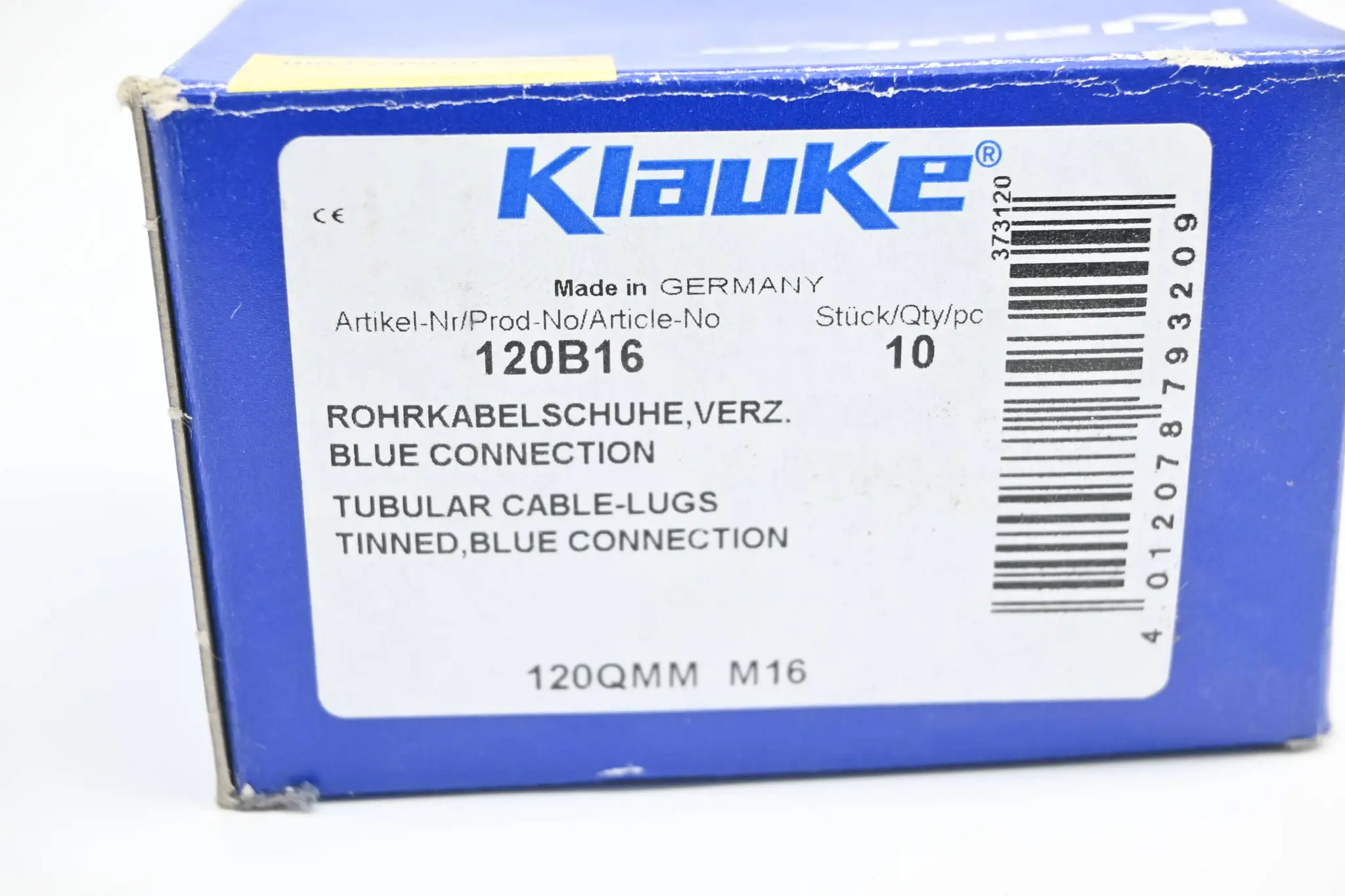 Produktfoto 1 von Klauke 10 Stück Rohrkabelschuh Verzinkt 120QMM M16 ( 120B16 )