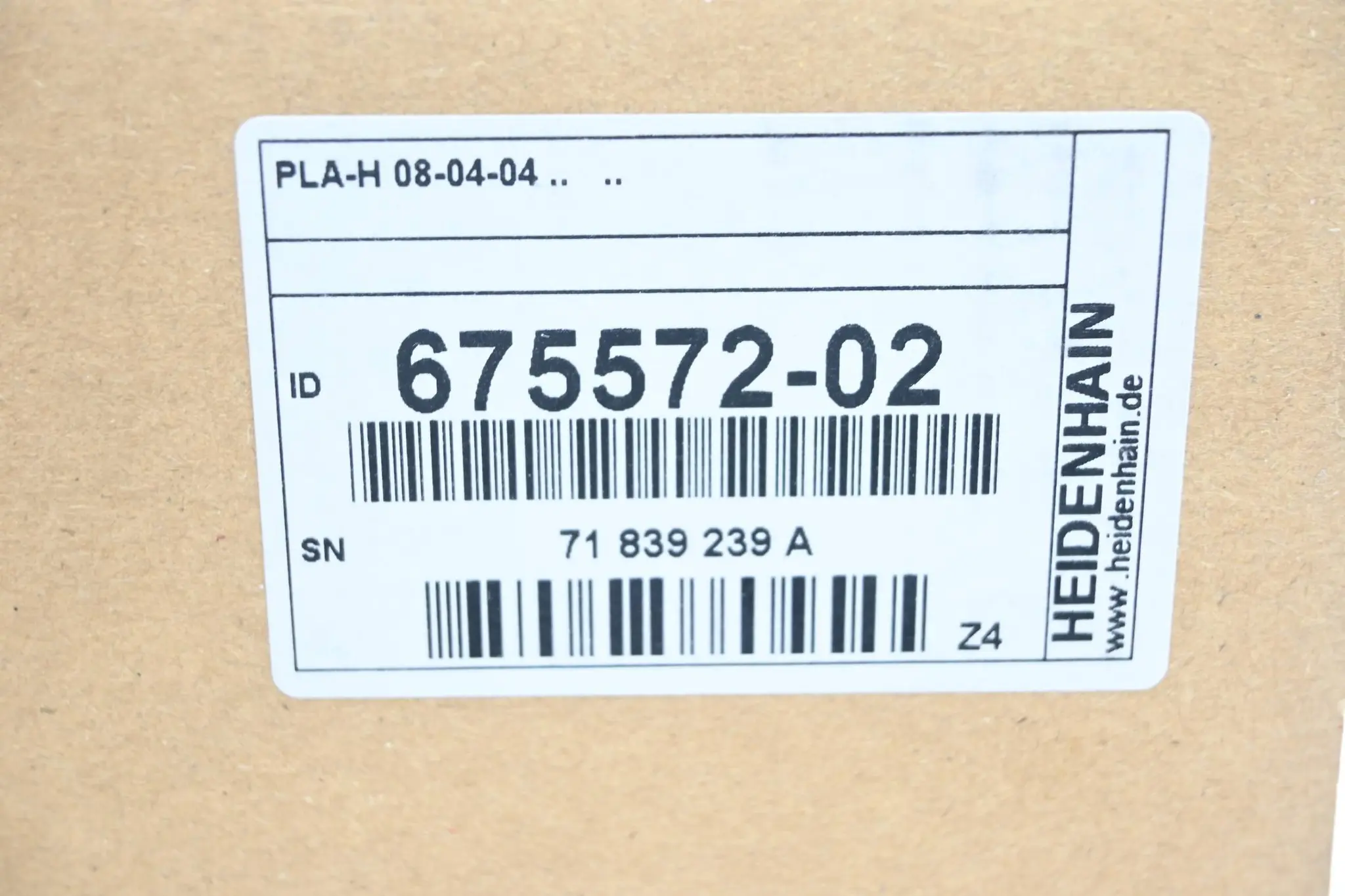 Produktfoto 1 von Heidenhain PLA-H 08-04-04 ( 675572-02 ) 675 572-02 Ver. Z4