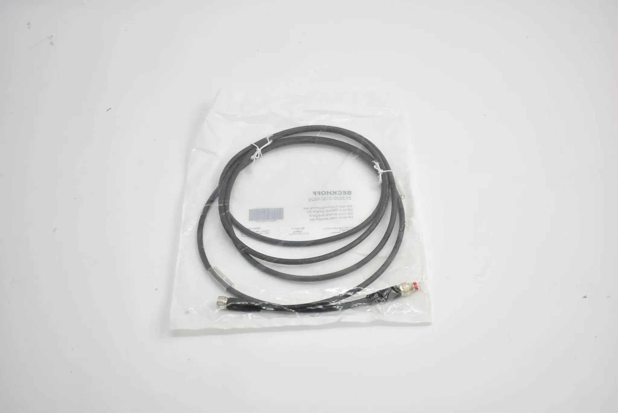 Beckhoff Powerleitung PUR M8 4pol Kupplung 2 m ZK2020-3132-0020