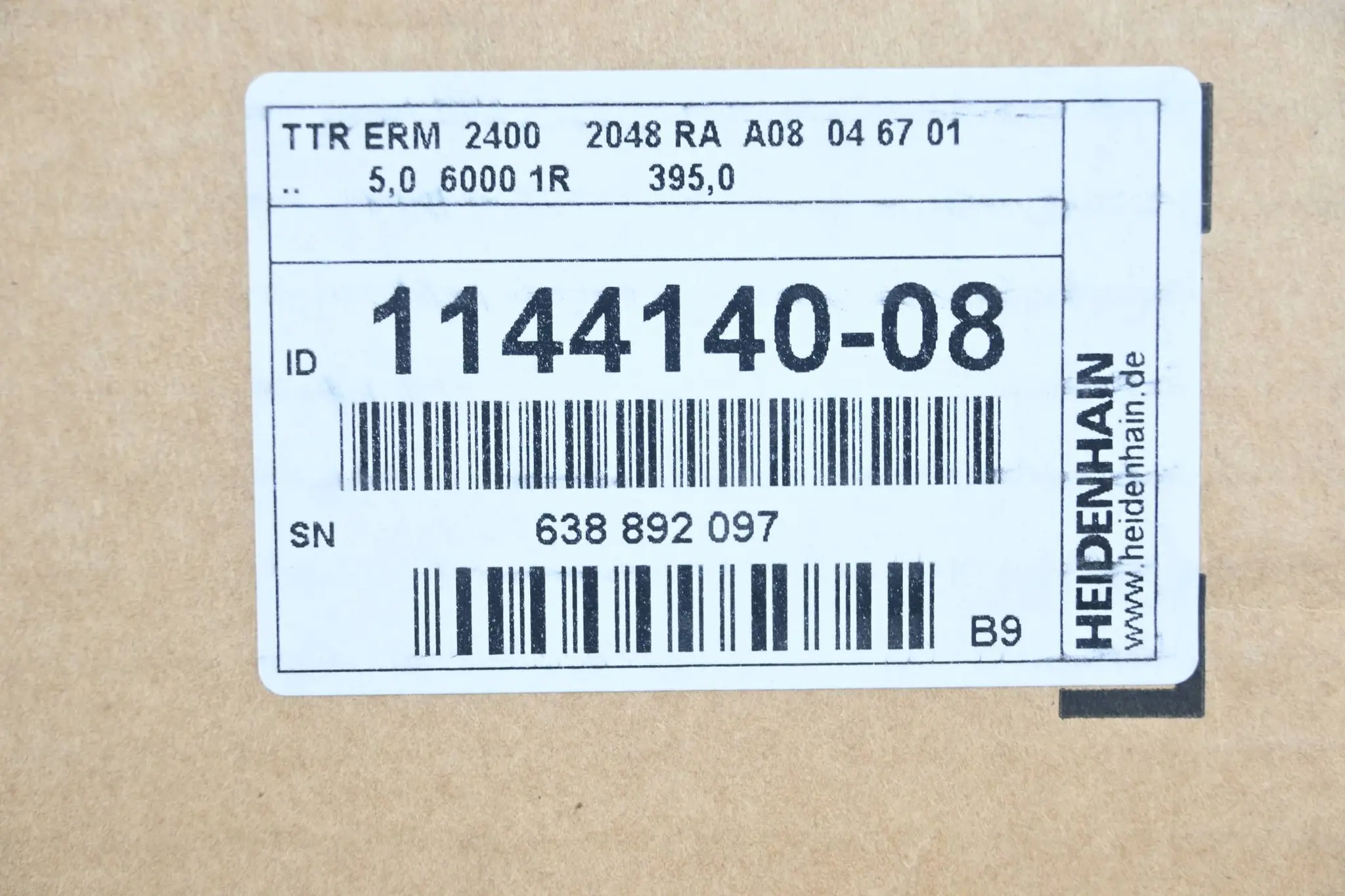 Produktfoto 1 von Heidenhain Teilungstrommel mit Zentrierbund TTR ERM 2400 ( 1144140-08 ) Ver. B9