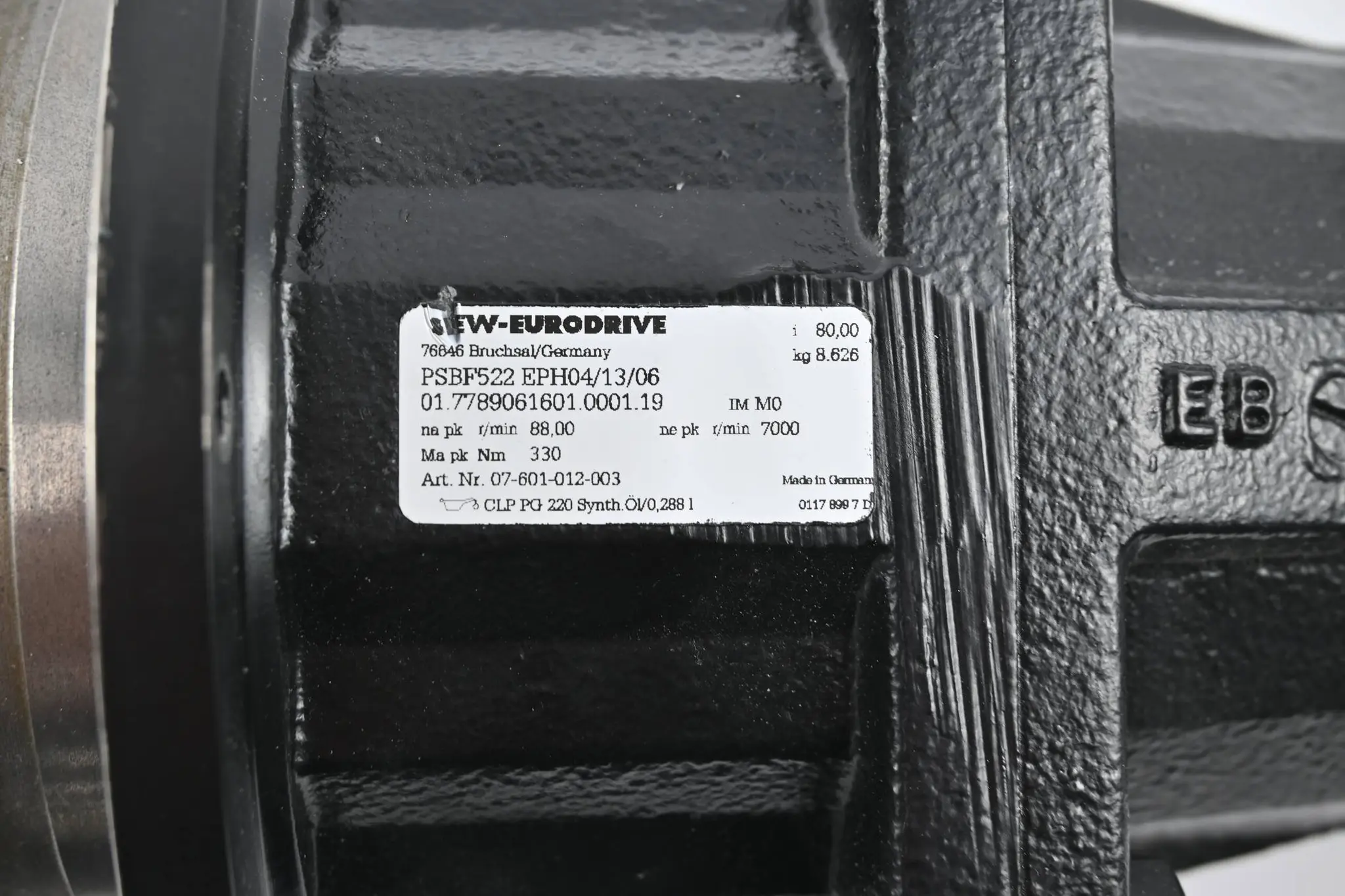 Produktfoto 1 von SEW Eurodrive Getriebe PSBF522 EPH04/13/06 ( PSBF522EPH04/13/06 )