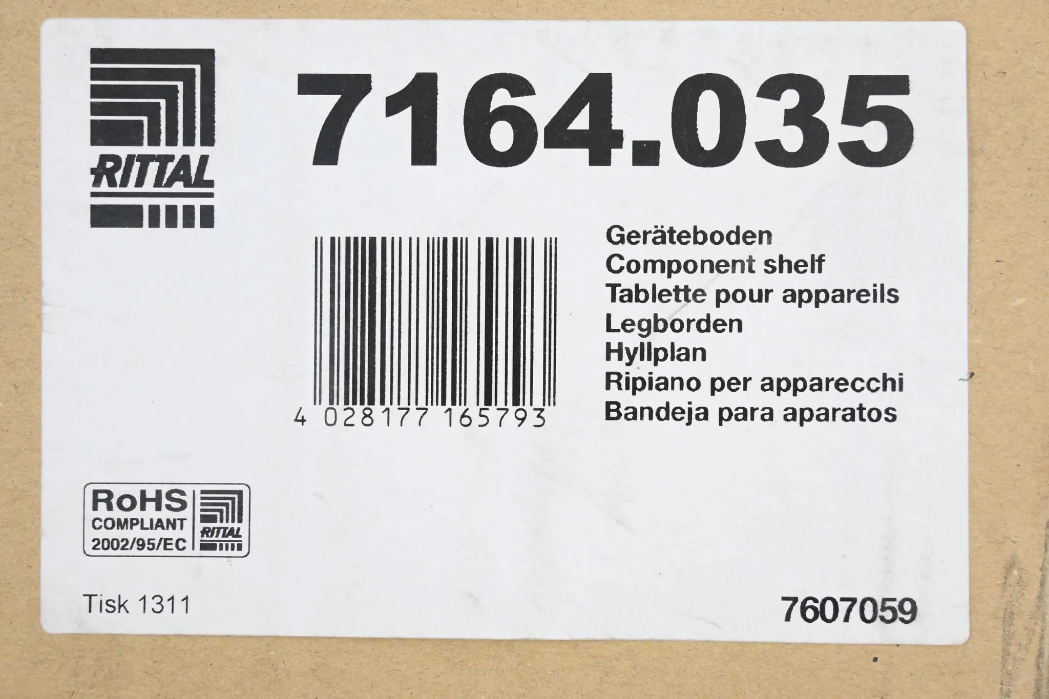 Produktfoto 1 von Rittal Geräteboden 7164.035