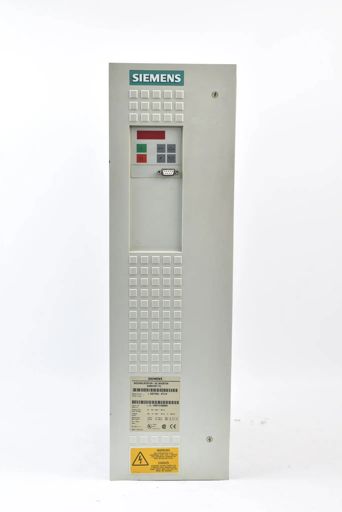 Produktfoto 1 von Siemens simovert 510-620VDC 25,5A 6SE7022-6TC10 ( 6SE7 022-6TC10 ) E.B