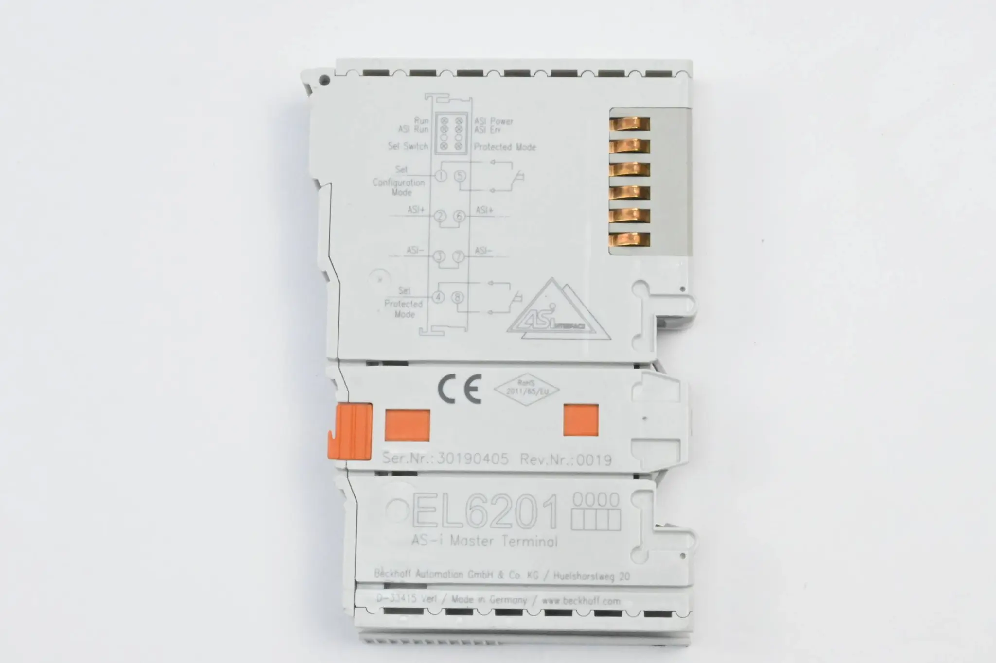 Produktfoto 1 von Beckhoff AS-i Master Terminal EL6201 ( EL 6201 )