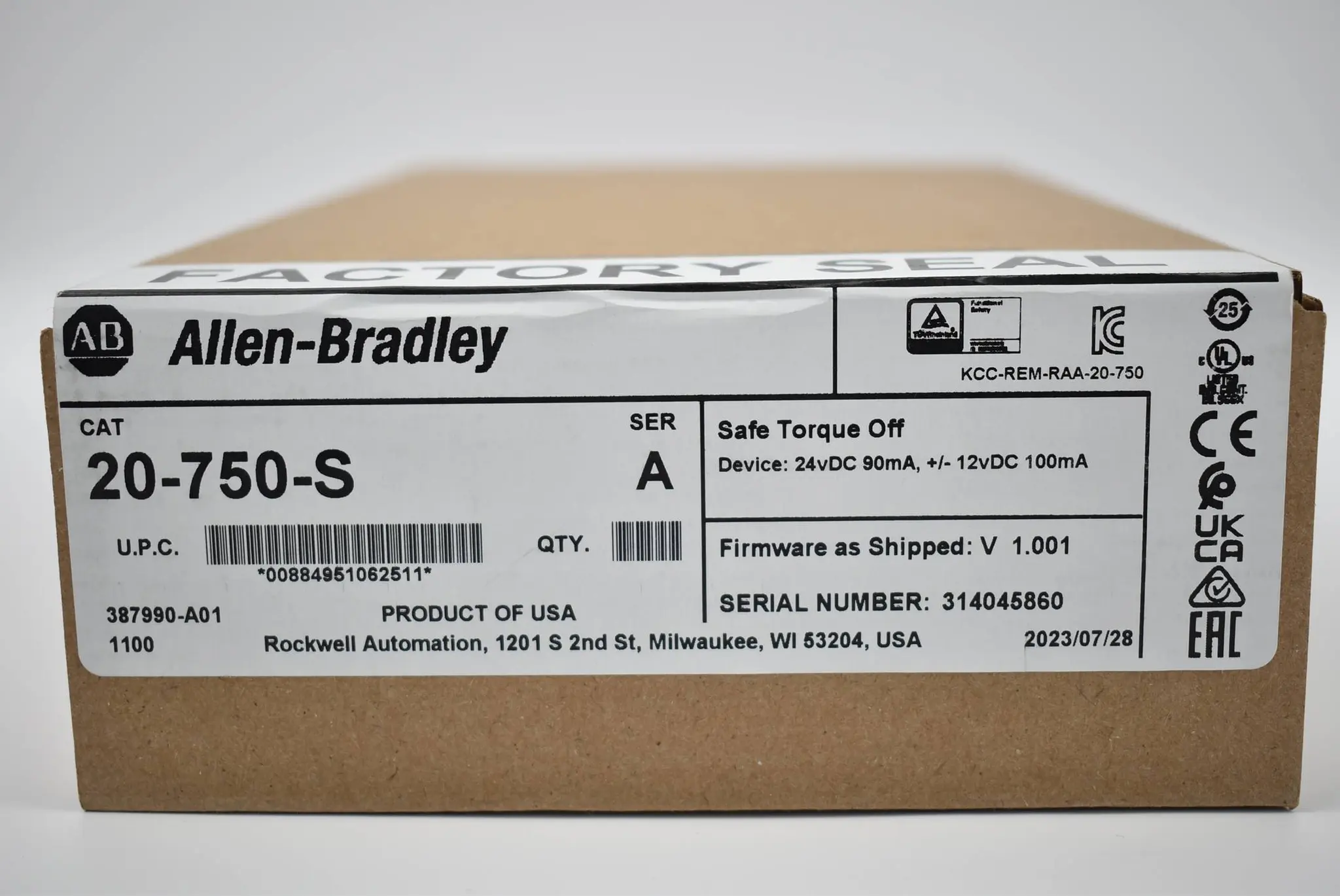 Produktfoto 1 von Allen-Bradley PowerFlex 750 SAFE Torque Off 20-750-S ( 387990-A01 )