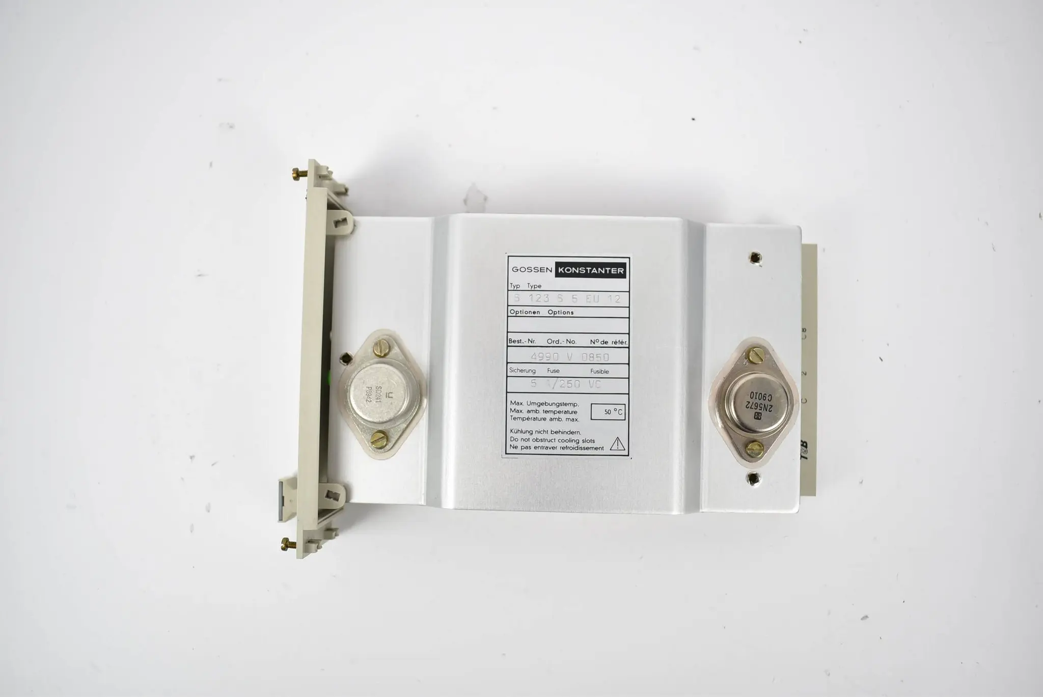 Produktfoto 1 von Gossen Konstanter Power supply 5 A 250 VC S123S5EU12