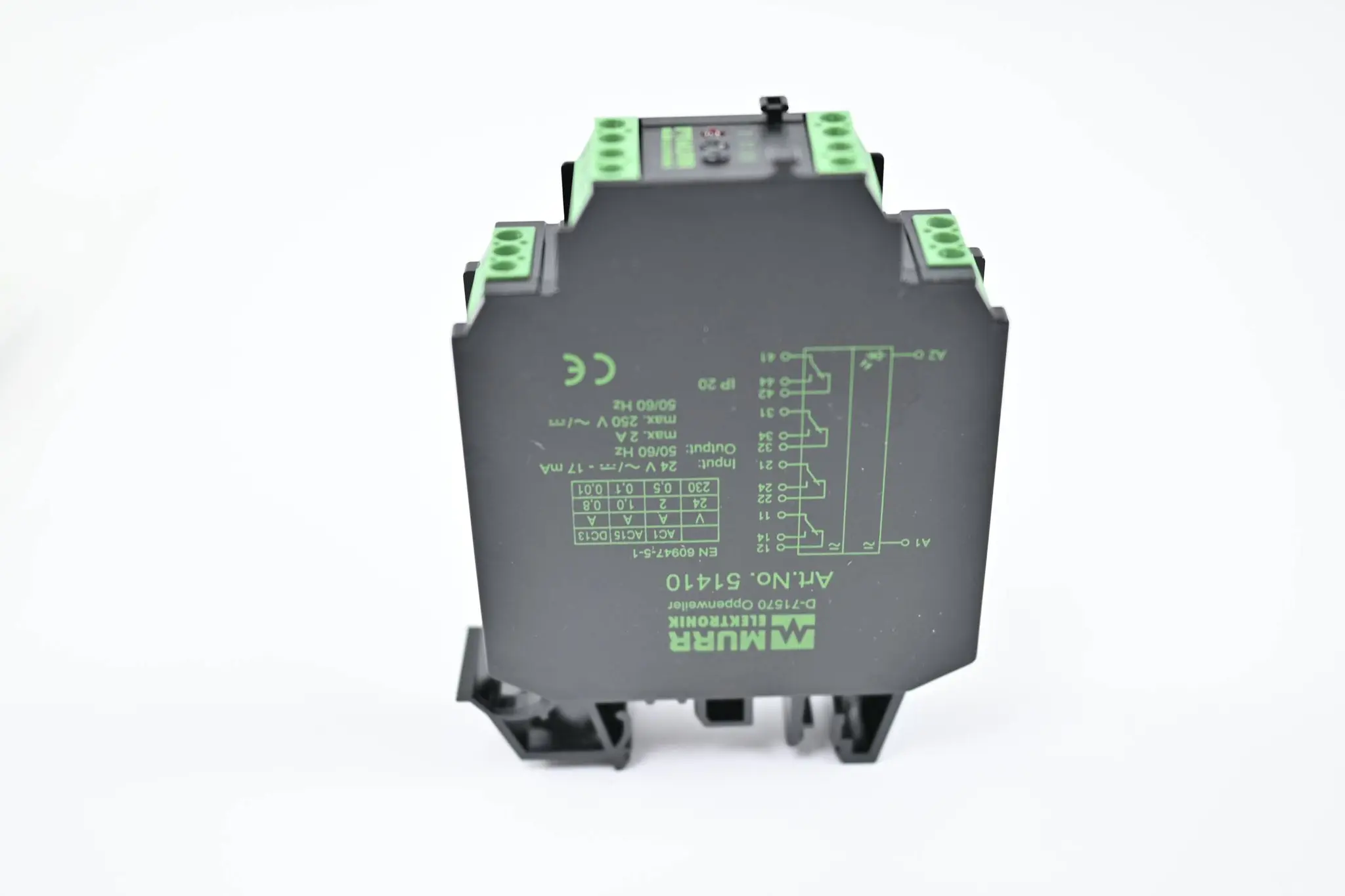 Produktfoto 1 von Murr Elektronik RM 14/24 VAC/DC KL.BZ.N.EN Ausgangsrelais ( 51410 ) 24 VAC/DC