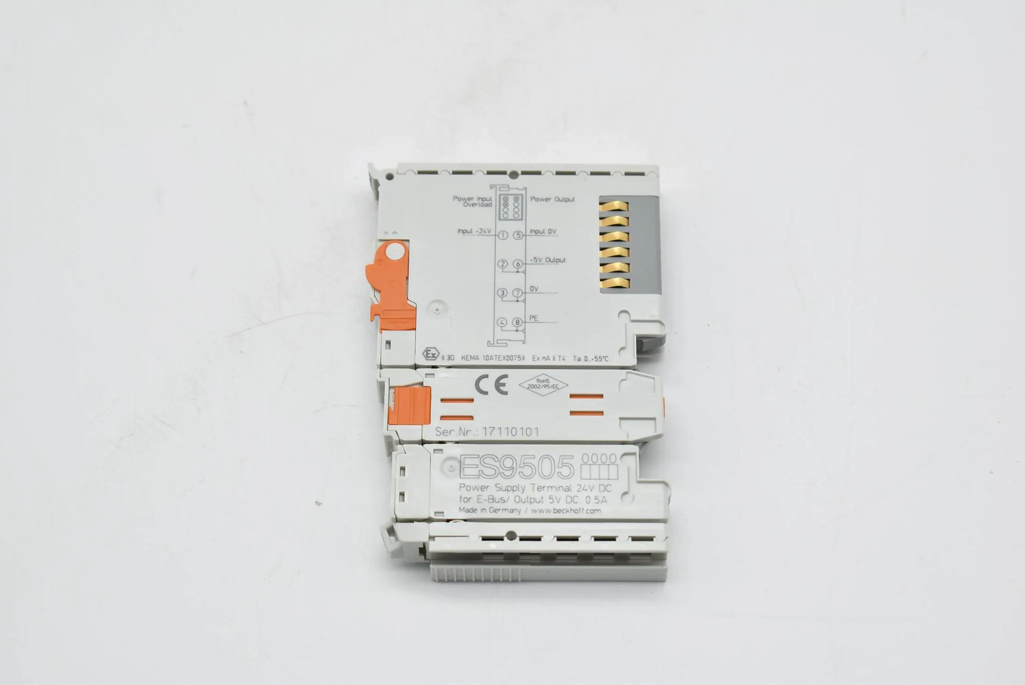 Produktfoto 1 von Beckhoff ES9505 Power Supply Terminal 24V DC for E-Bus
