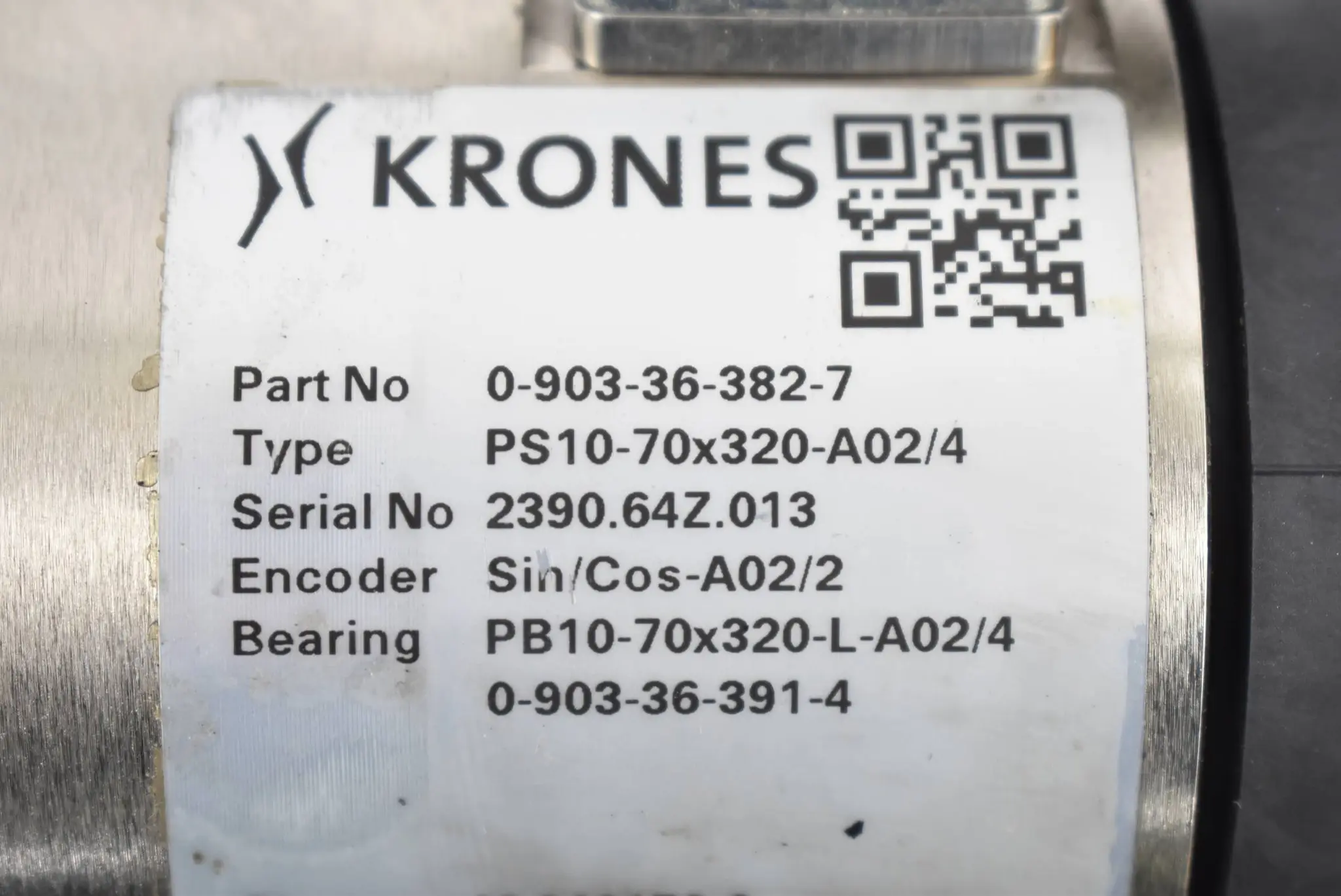 Produktfoto 1 von Krones Linear Motor 0-903-36-382-7 ( PS10-70x320-A02/4 )
