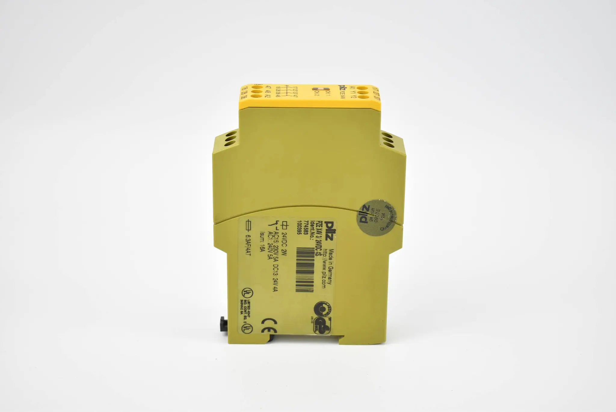 Produktfoto 1 von Pilz Sicherheitsrelais PZE X4V 3/24VDC 4S ( 774583 ) 2W