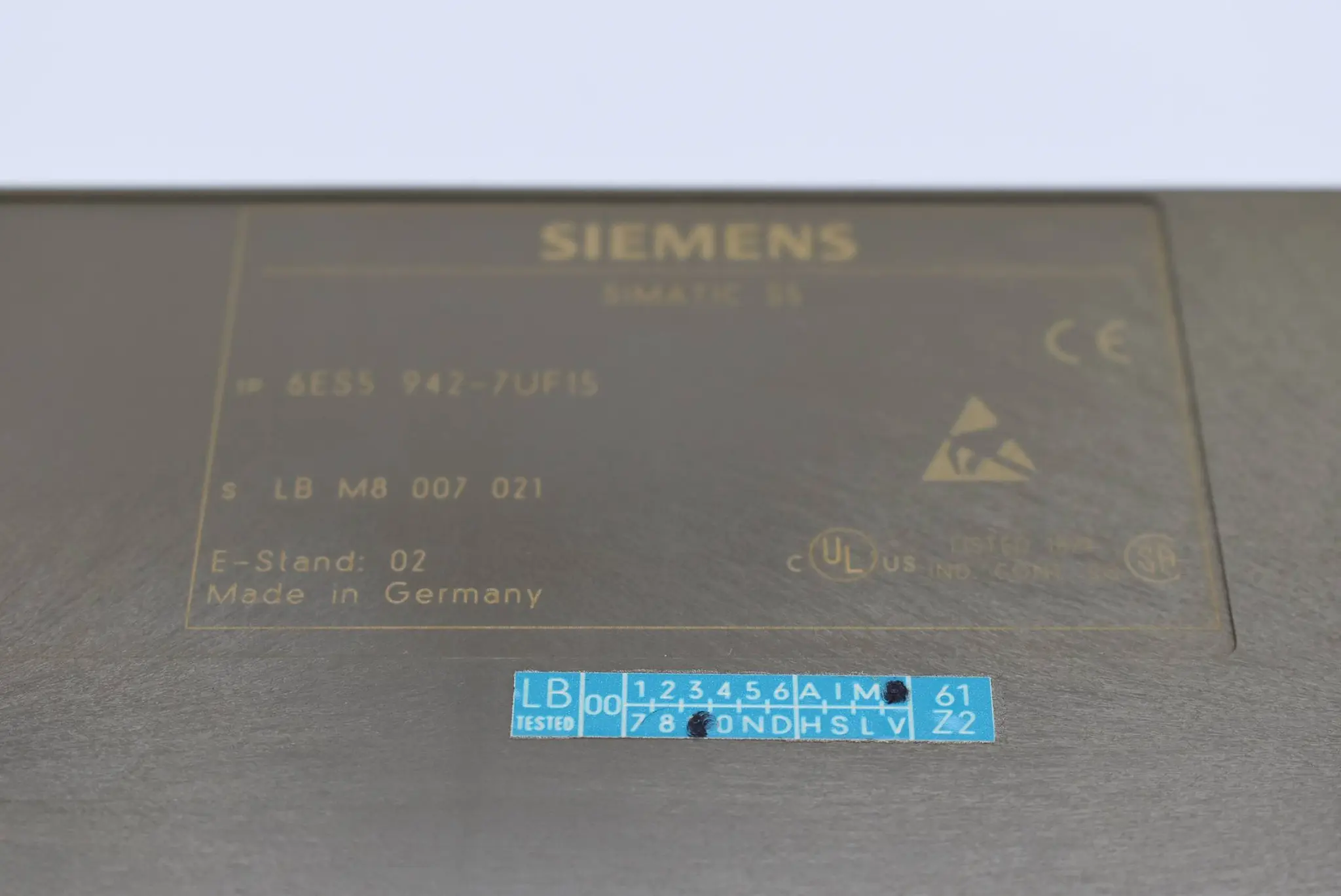 Produktfoto 1 von Siemens simatic S5 115F CPU 942 6ES5 942-7UF15 ( 6ES5942-7UF15 ) E.2