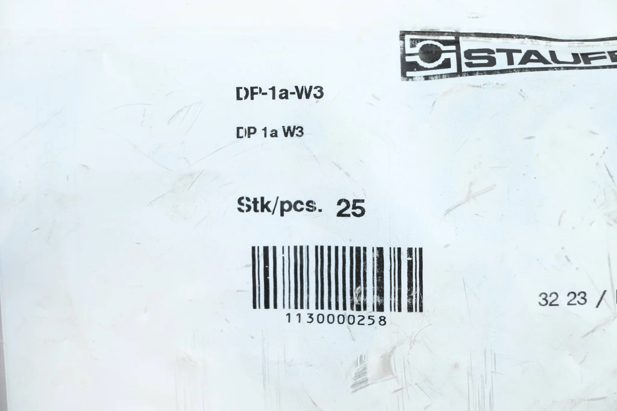 Produktfoto 1 von Stauff 25 Stück Deckplatte DP-1a-W3 ( DP 1a W3 )