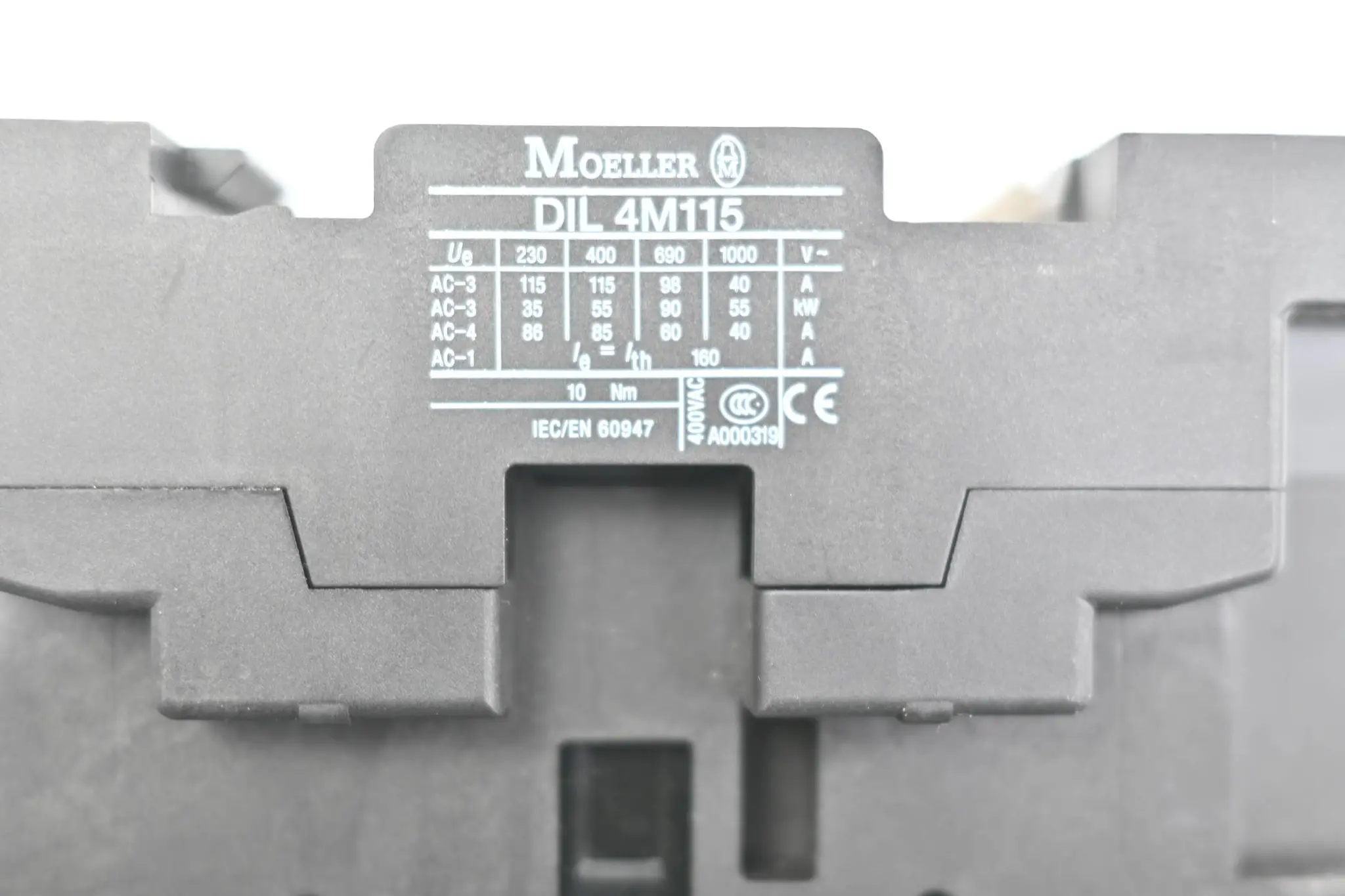 Produktfoto 1 von Moeller Leistungsschütz DIL4 M115 ( DIL4M115 )