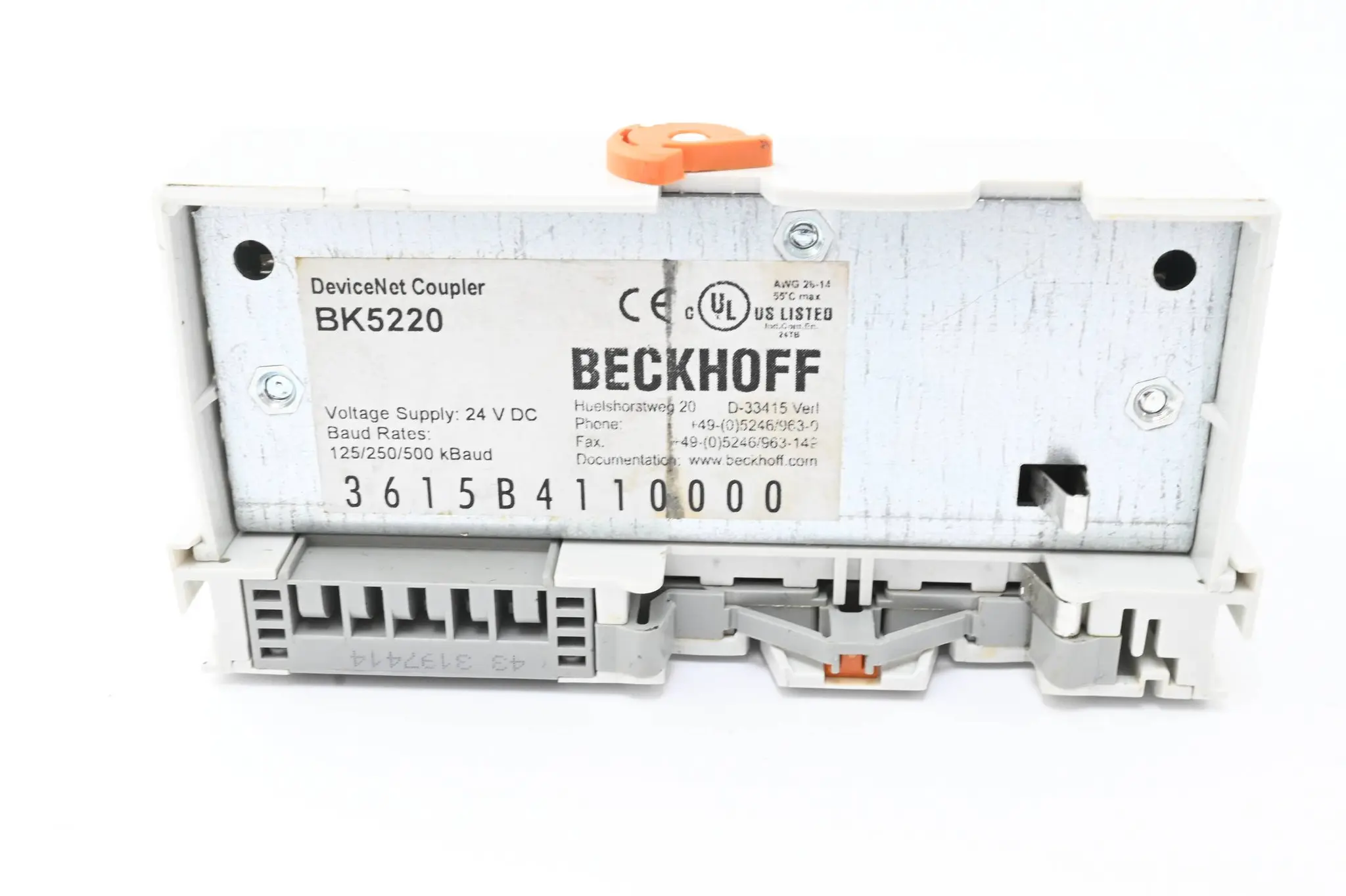 Produktfoto 1 von Beckhoff DeviceNet®-Buskoppler BK5220 ( BK 5220 )