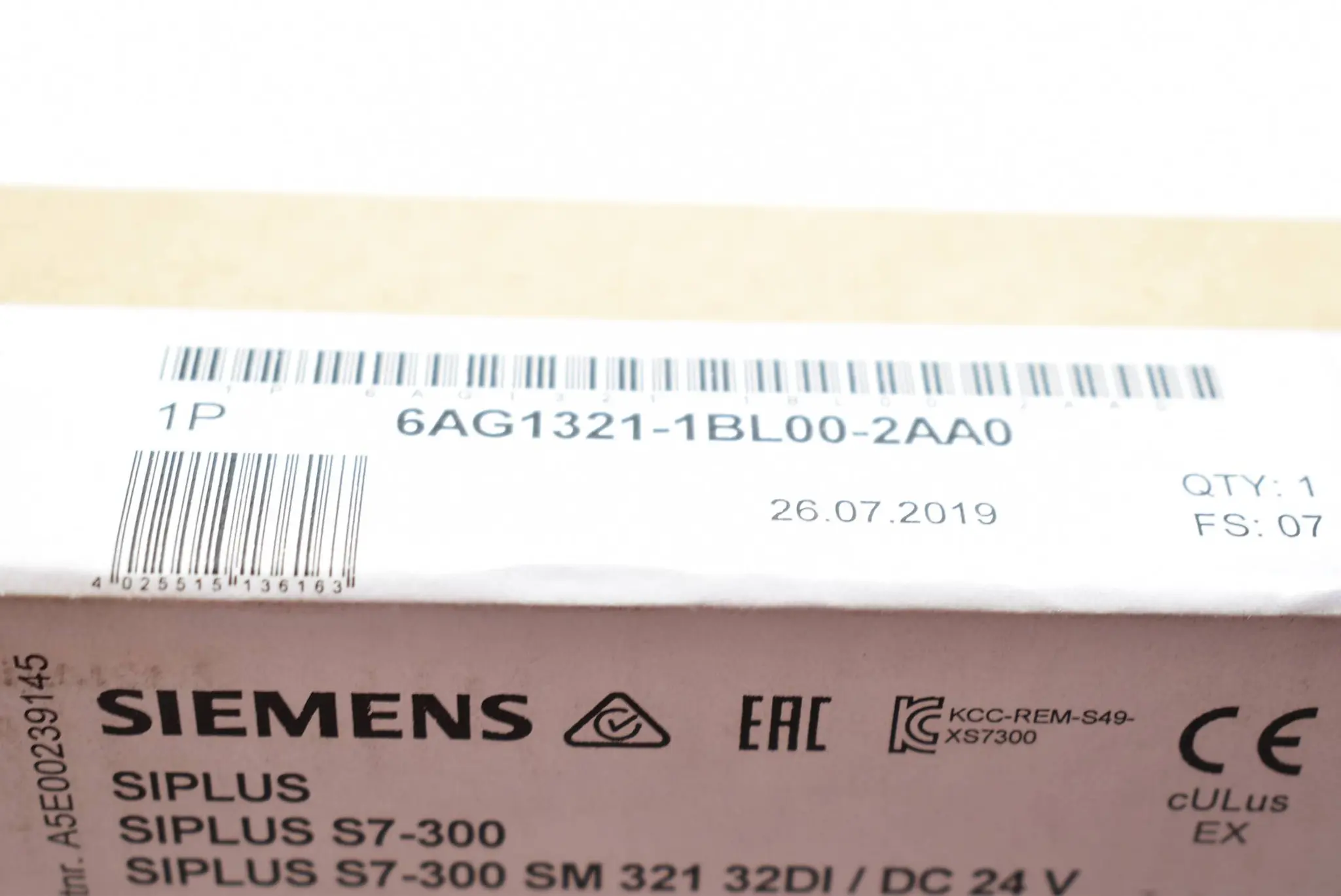 Produktfoto 1 von Siemens siplus S7-300 6AG1321-1BL00-2AA0 ( 6AG1 321-1BL00-2AA0 ) E.07