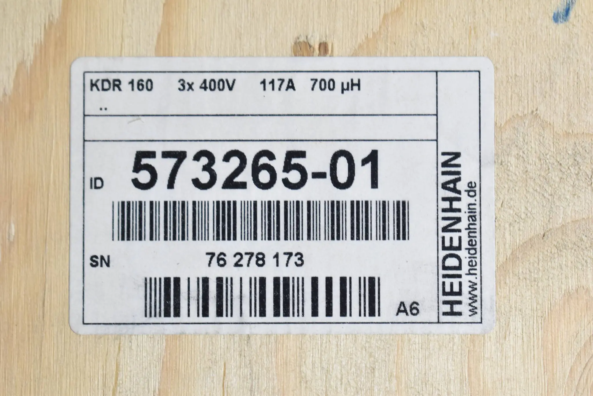 Produktfoto 1 von Heidenhain KDR 160 Kommutierungsdrossel 3x400V 117A 700μH ( 573265-01 ) Ver. A6