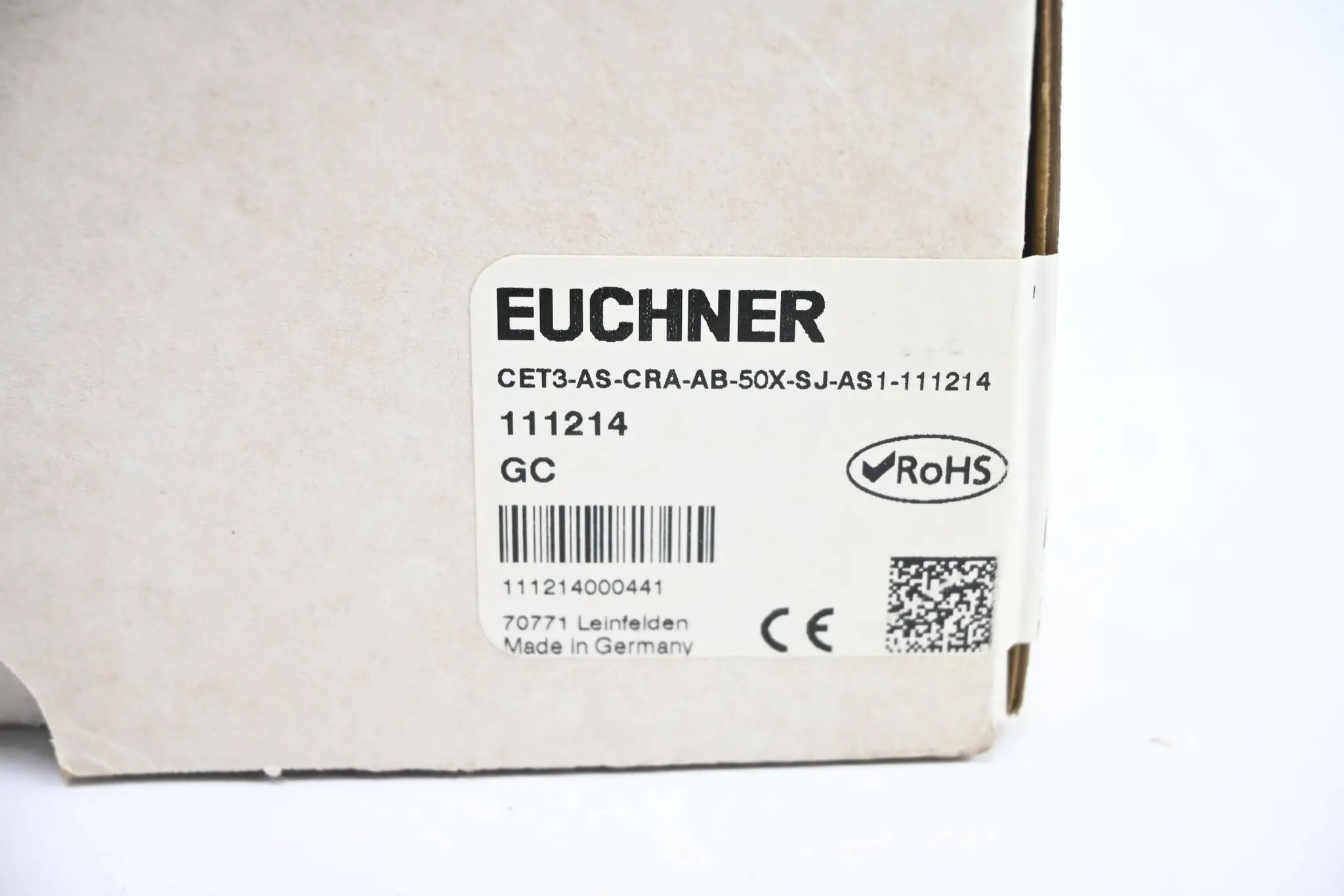 Produktfoto 1 von Euchner Sicherheitsschalter mit Zuhaltung CET3-AS-CRA-AB-50X-SJ-AS1-111214