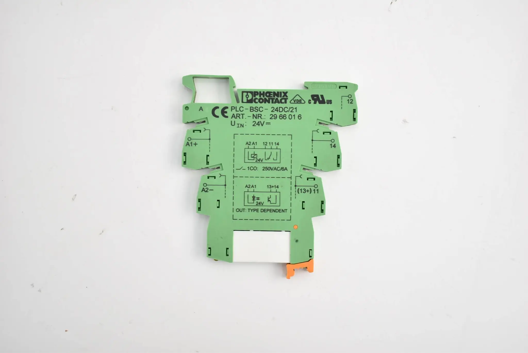 Produktfoto 1 von Phoenix Contact Relaissockel 24 V PLC-BSC- 24DC/21 ( 2966016 ) inkl. 2961105