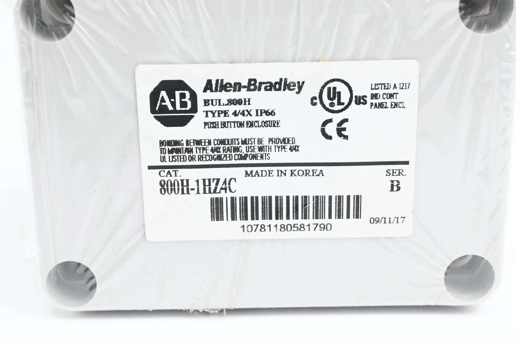 Produktfoto 1 von Allen Bradley Push Button Enclosure 800H-1HZ4C