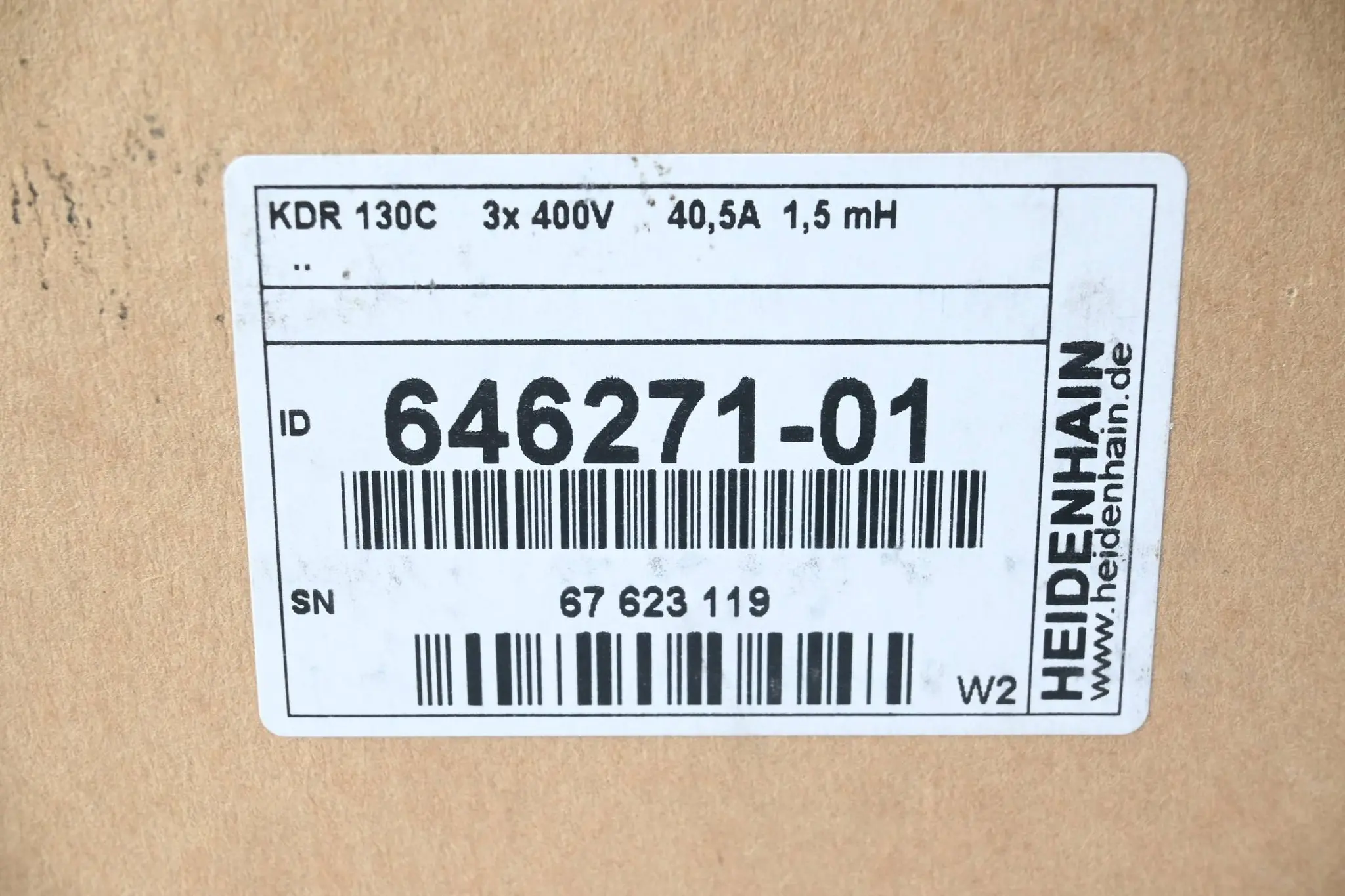 Produktfoto 1 von Heidenhain Kommutierungsdrossel KDR 130C ( 646271-01 ) Ver. W2