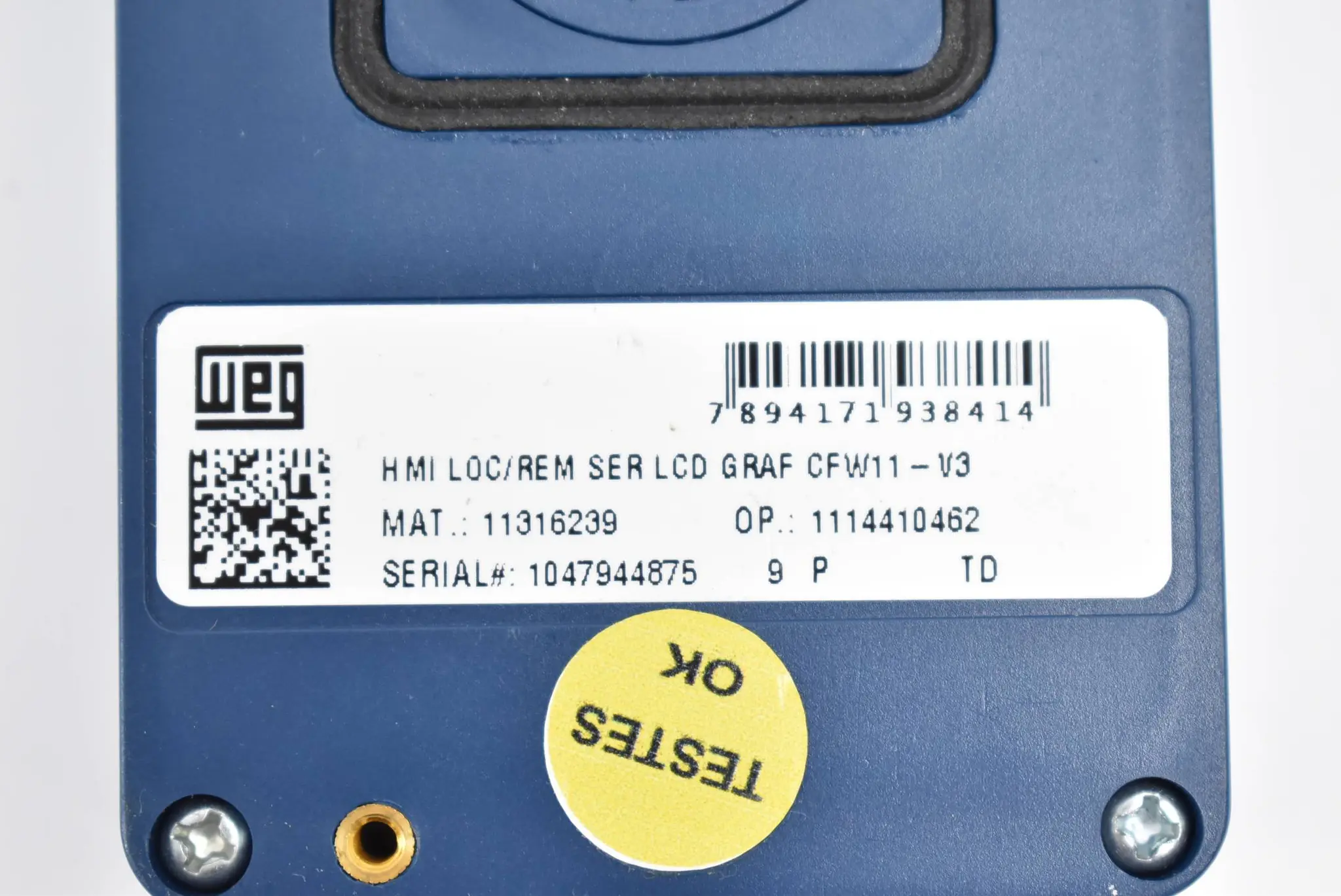 Produktfoto 1 von WEG Schnittstellentastatur CFW11-V3 + Rahmen für Fernbedienungsbg. RHMIF-01