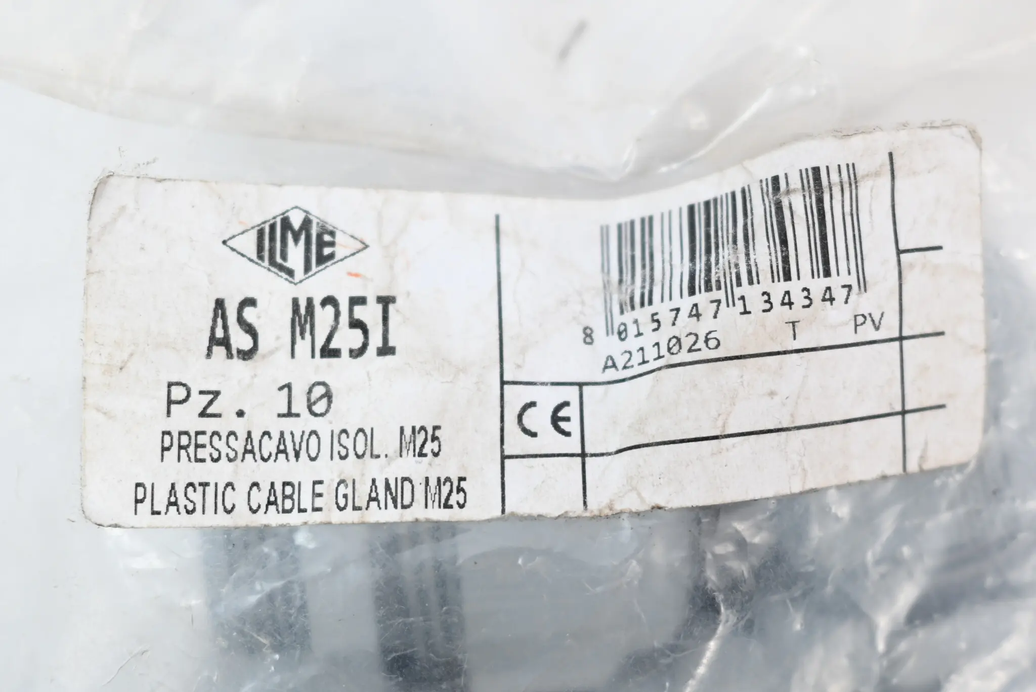 Produktfoto 1 von Ilme Kabelverschraubung AS M25I ( ASM25I ) 10 Stück