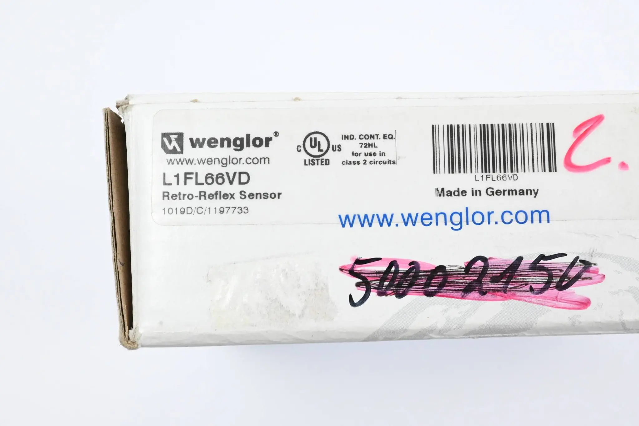 Produktfoto 1 von Wenglor Spiegelreflexschranke L1FL66VD
