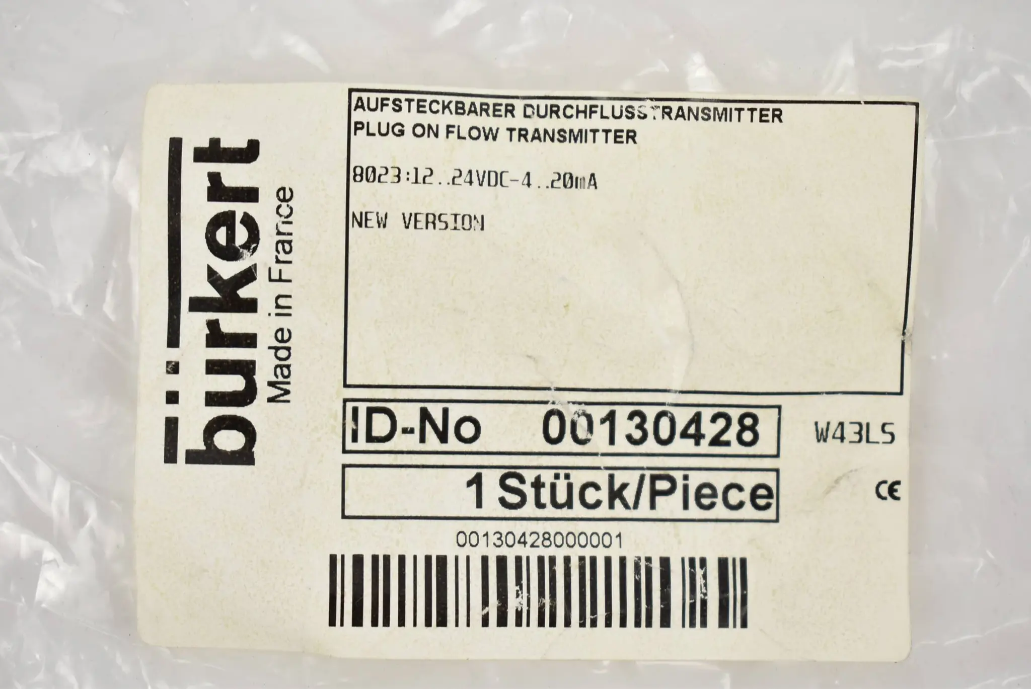 Produktfoto 1 von Bürkert Aufsteckbarer Durchflusstransmitter 00130428