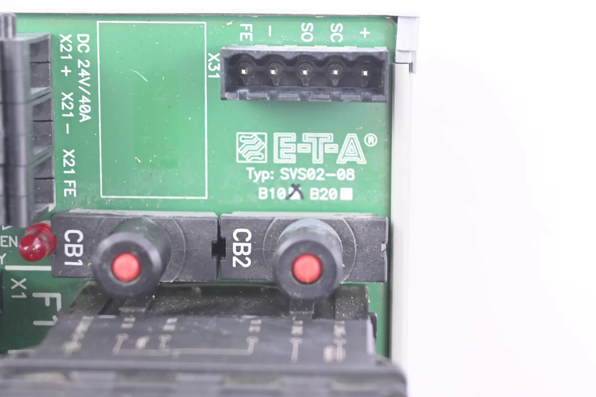 Produktfoto 1 von E-T-A ETA Stromverteilungssystem konfiguriert SVS02-08 inkl. ESX10 + SB-S11