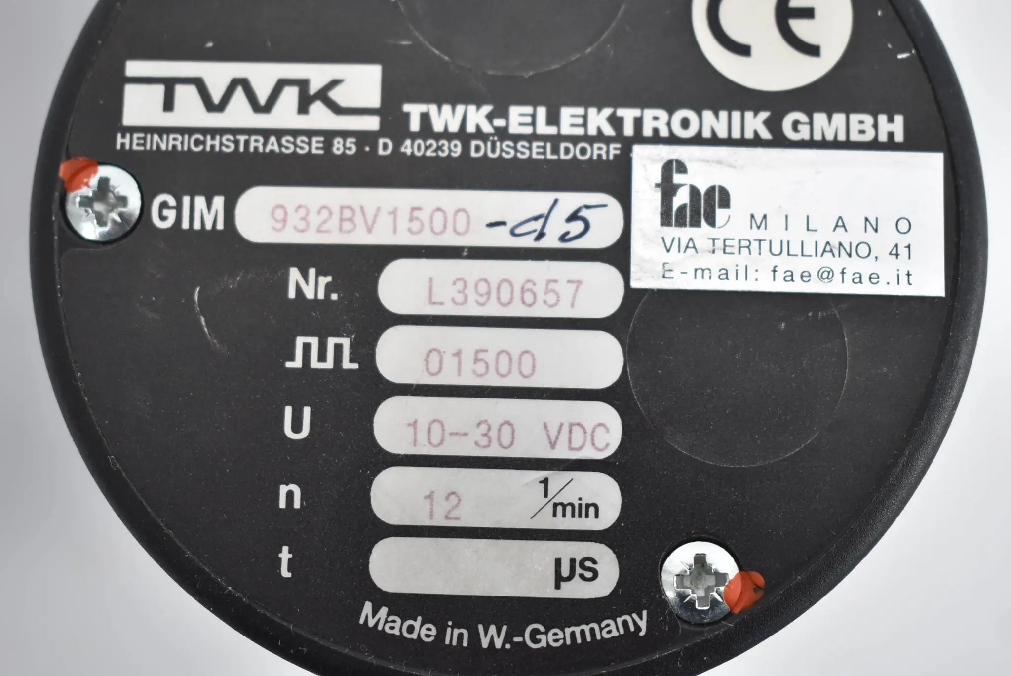 Produktfoto 1 von TWK Elektronik Drehgeber GIM 932BV1500 ( L390657 ) 10-30VDC 12 1/min