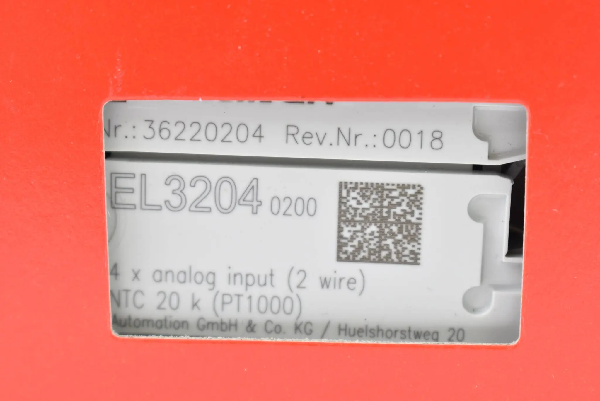 Produktfoto 1 von Beckhoff EtherCAT-Klemme 4-Kanal-Analog-Eingang EL3204-0200 ( EL 3204-0200 )