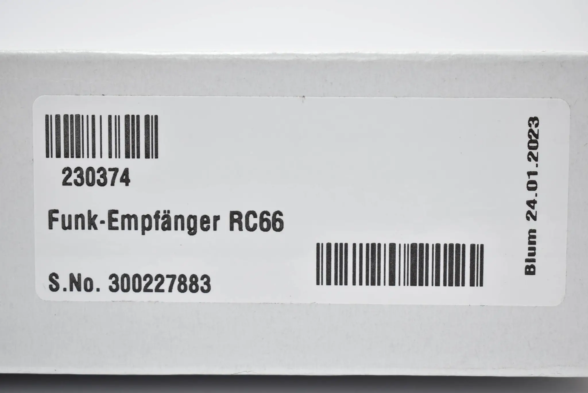 Produktfoto 1 von Blum Funk-Empfänger RC66 230374
