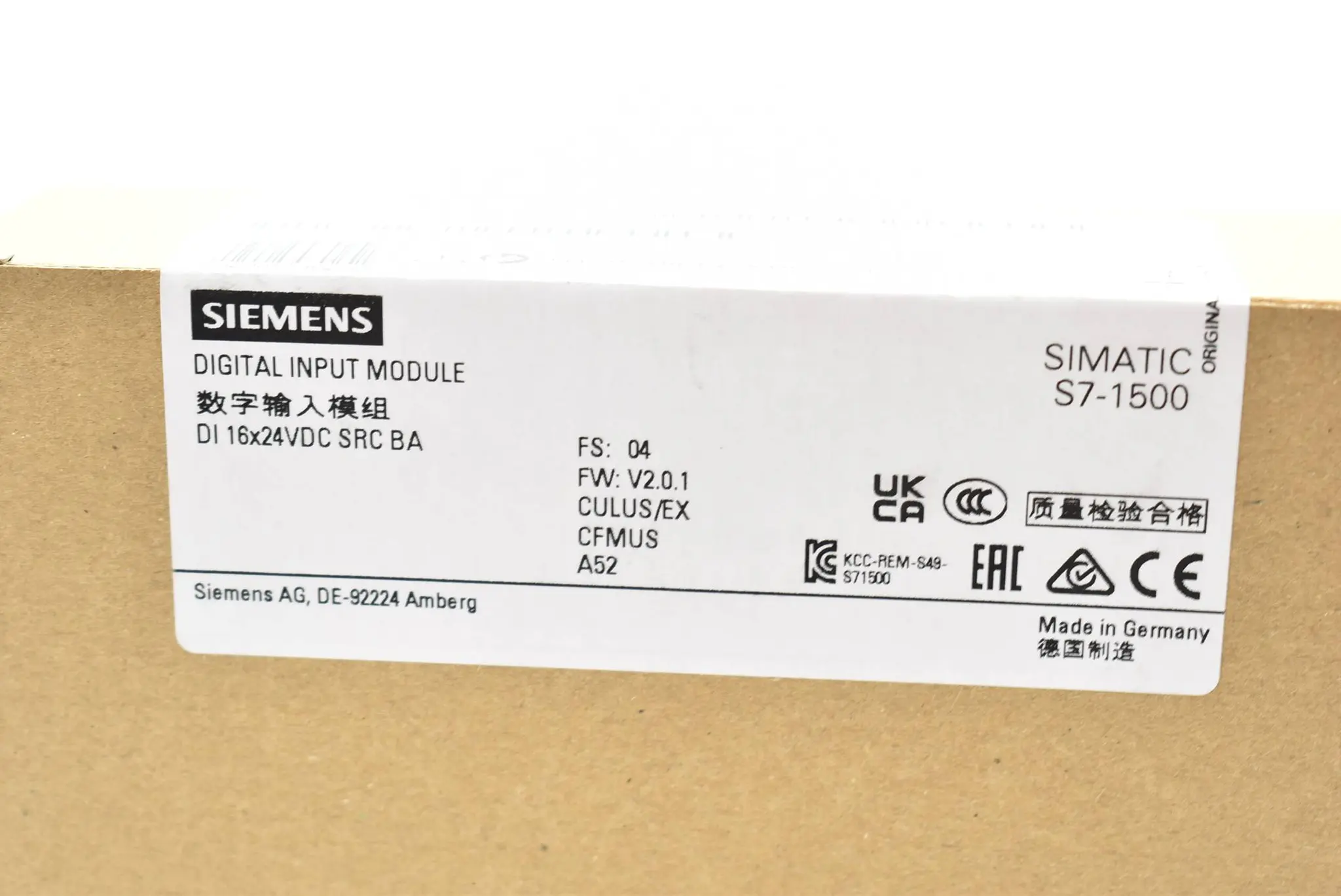 Produktfoto 1 von Siemens simatic S7-1500 6ES7 521-1BH50-0AA0 ( 6ES7521-1BH50-0AA0 ) FS.4