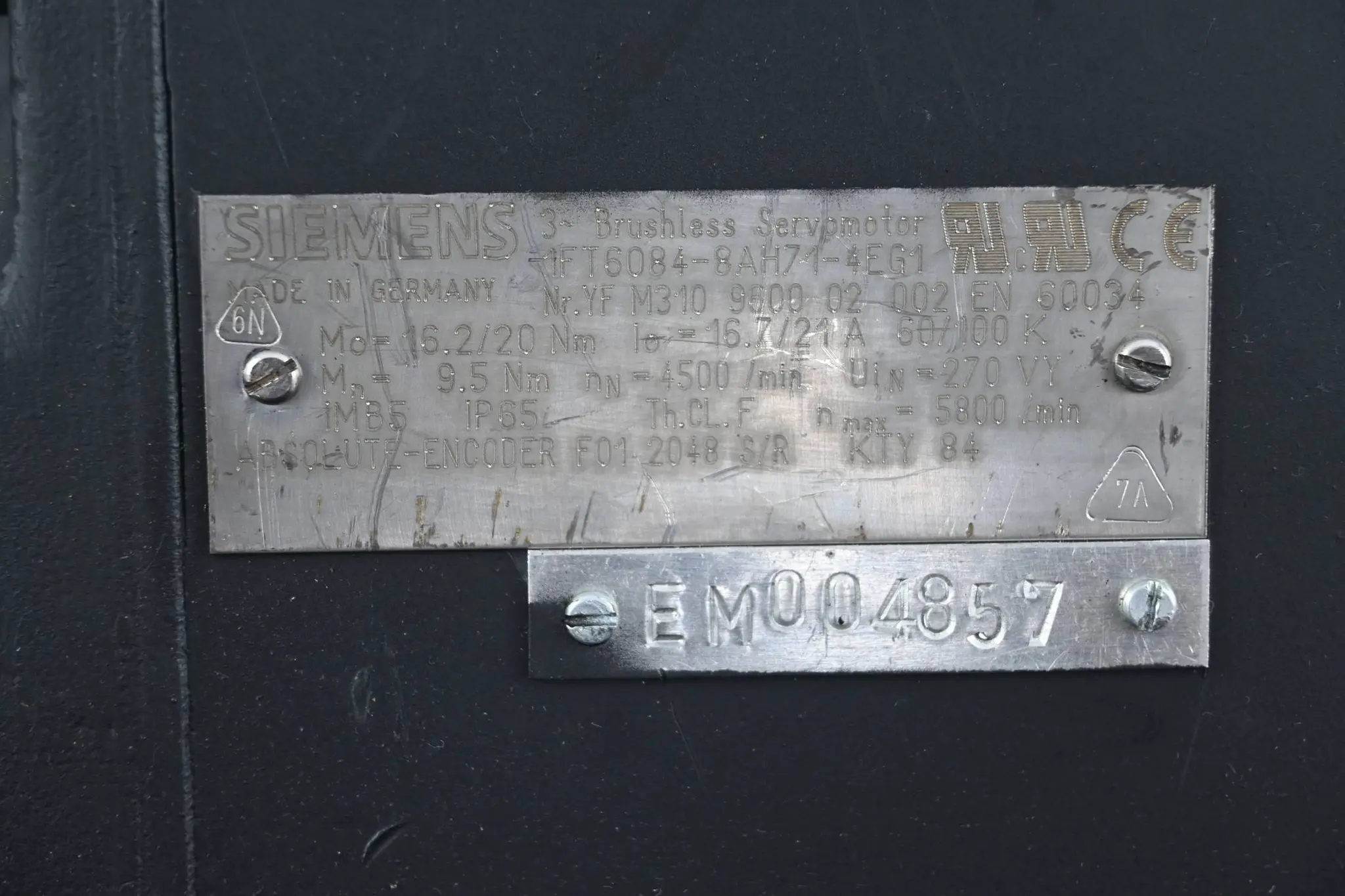 Produktfoto 1 von Siemens Simotics S Synchronservomotor 1FT6084-8AH71-4EG1 ( 1FT6 084-8AH71-4EG1 )