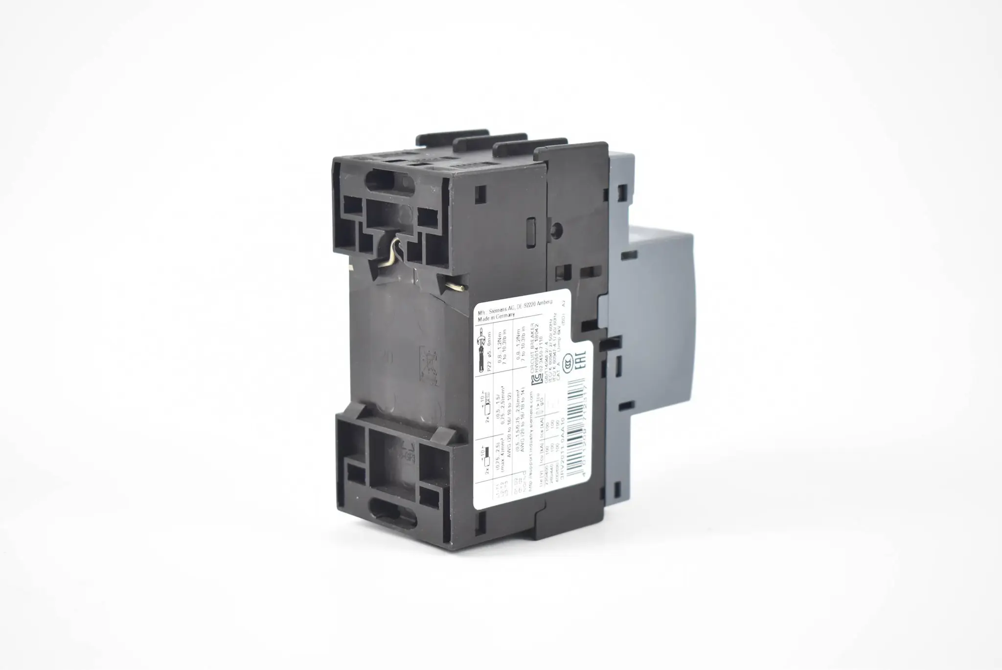 Produktfoto 1 von Siemens sirius Leistungsschalter 3RV2 011-0AA10 ( 3RV2011-0AA10 )