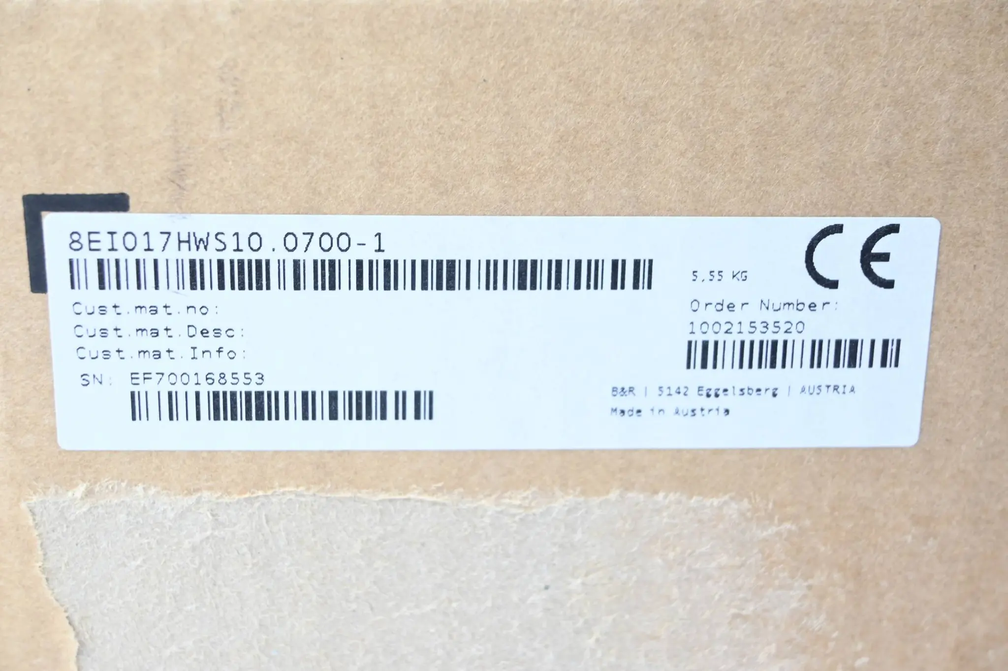 Produktfoto 1 von B&R Automation Acopos P3 8EI017HWS10.0700-1