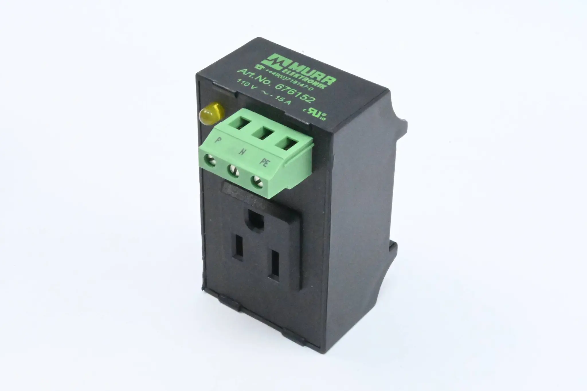 Produktfoto 1 von Murr Elektronik Modlink Steckdose USA/Brasilien mit LED gelb ( 676152 )
